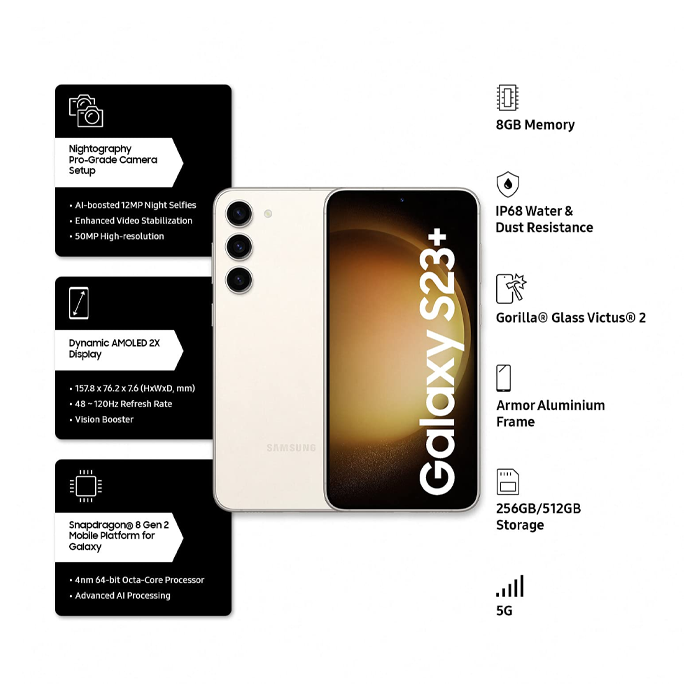 Buy Samsung Galaxy S23 Plus 5G (8GB, 256GB Storage) From Nikshan
