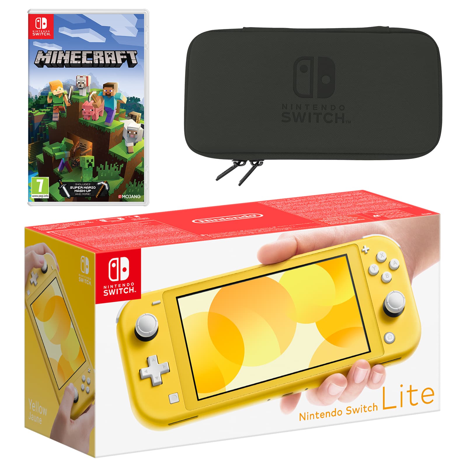 Nintendo Switch Lite (Yellow) Minecraft Pack - My Nintendo Store