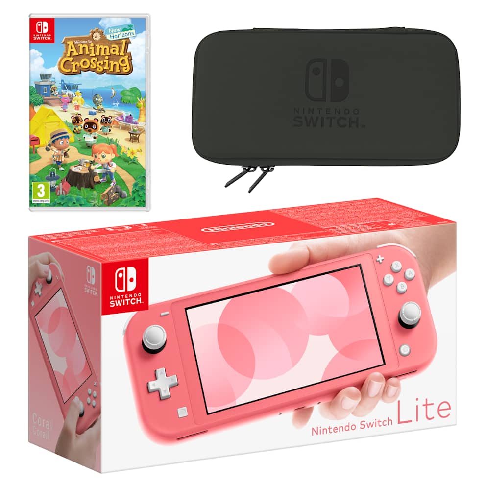 Nintendo Switch Lite (Coral) Animal Crossing: New Horizons Pack