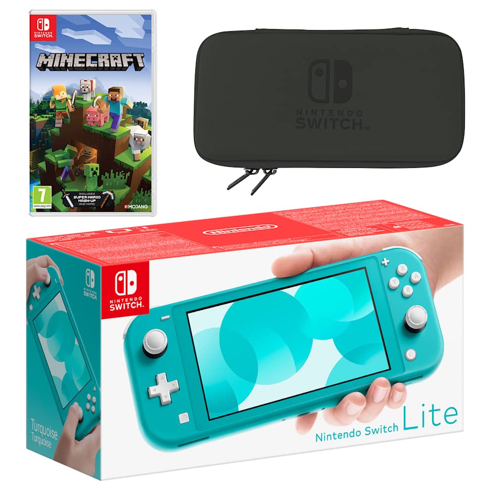 Nintendo Switch Lite (Turquoise) Minecraft Pack - My Nintendo Store