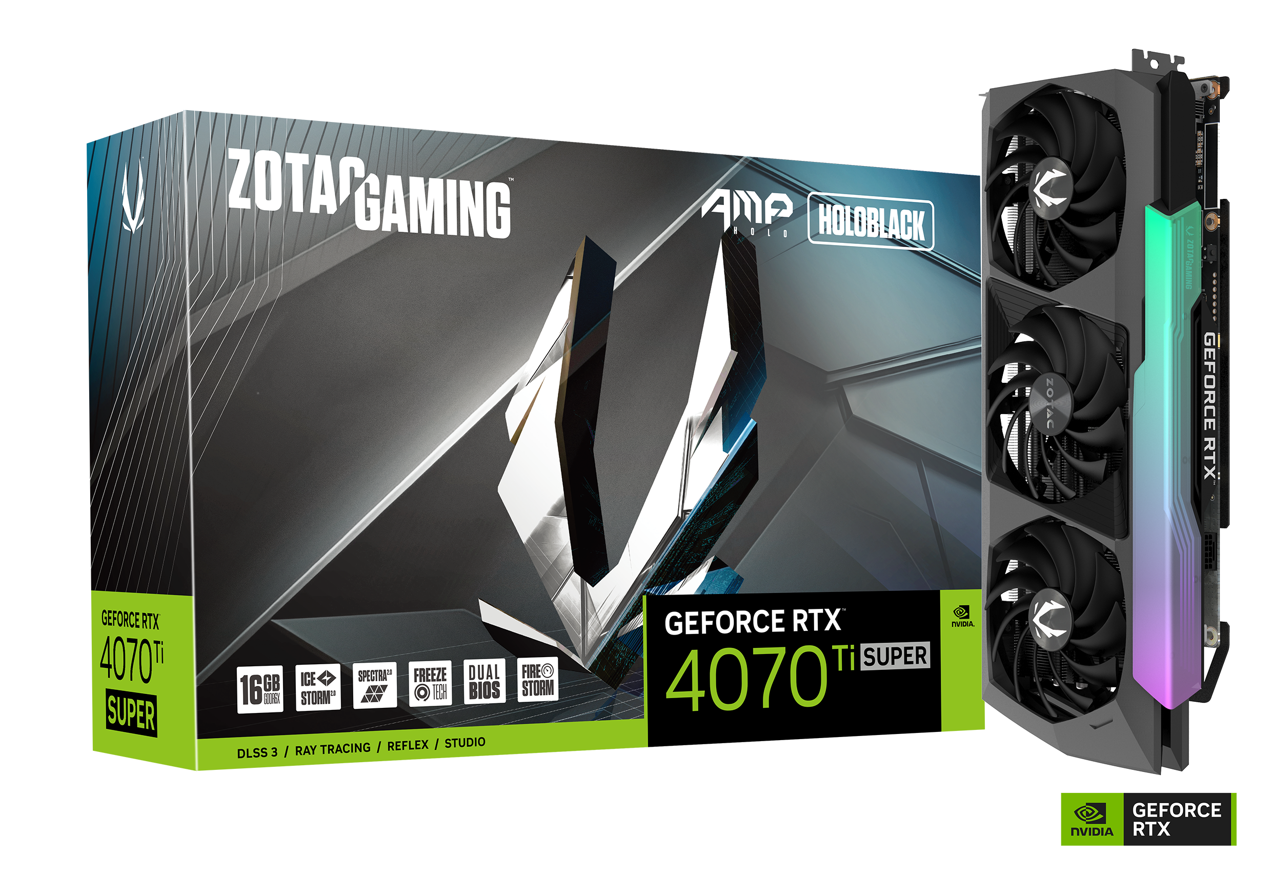 ZOTAC Gaming GeForce RTX 4070 Ti SUPER AMP Holo