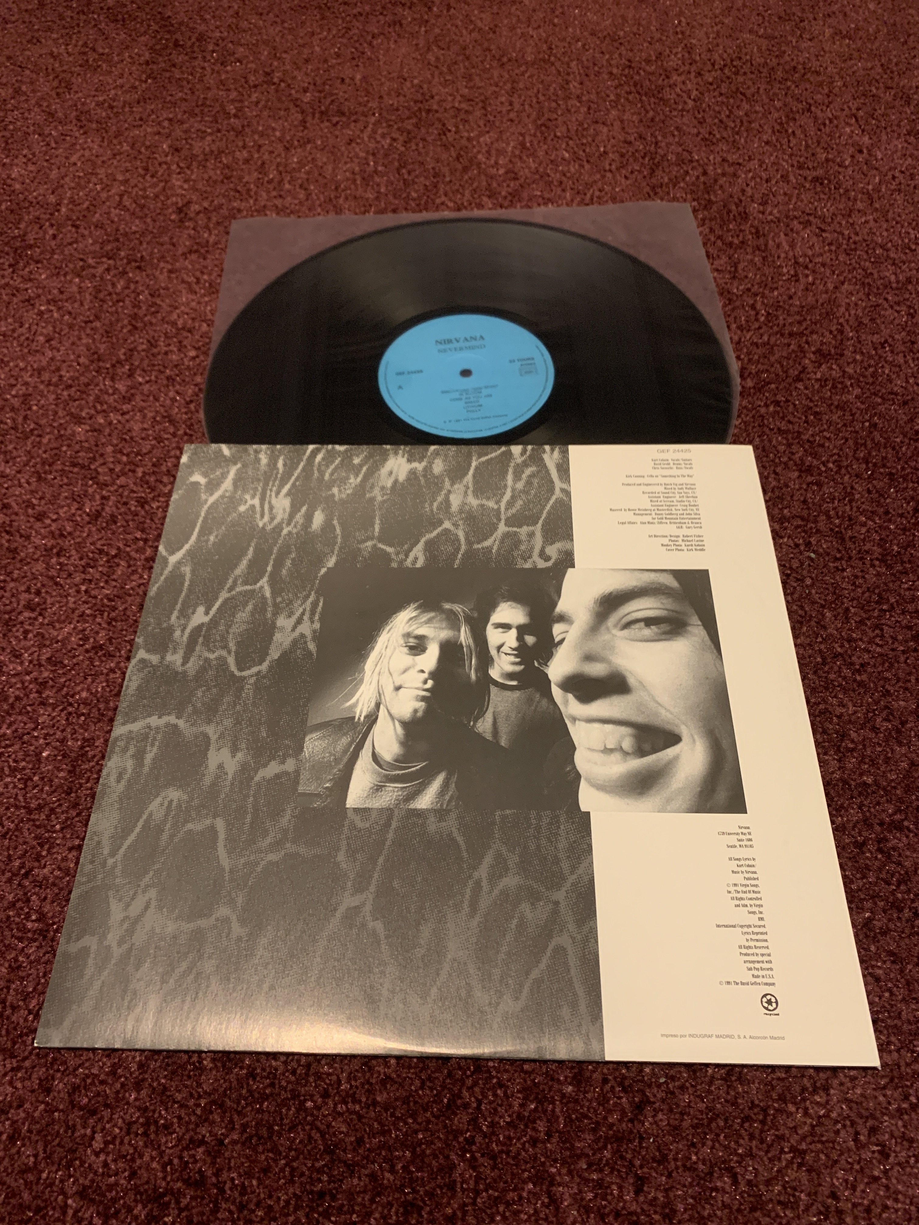 No.00003 Nirvana ‎– Nevermind France DGC GEF 24425 (5C)｜edy_music