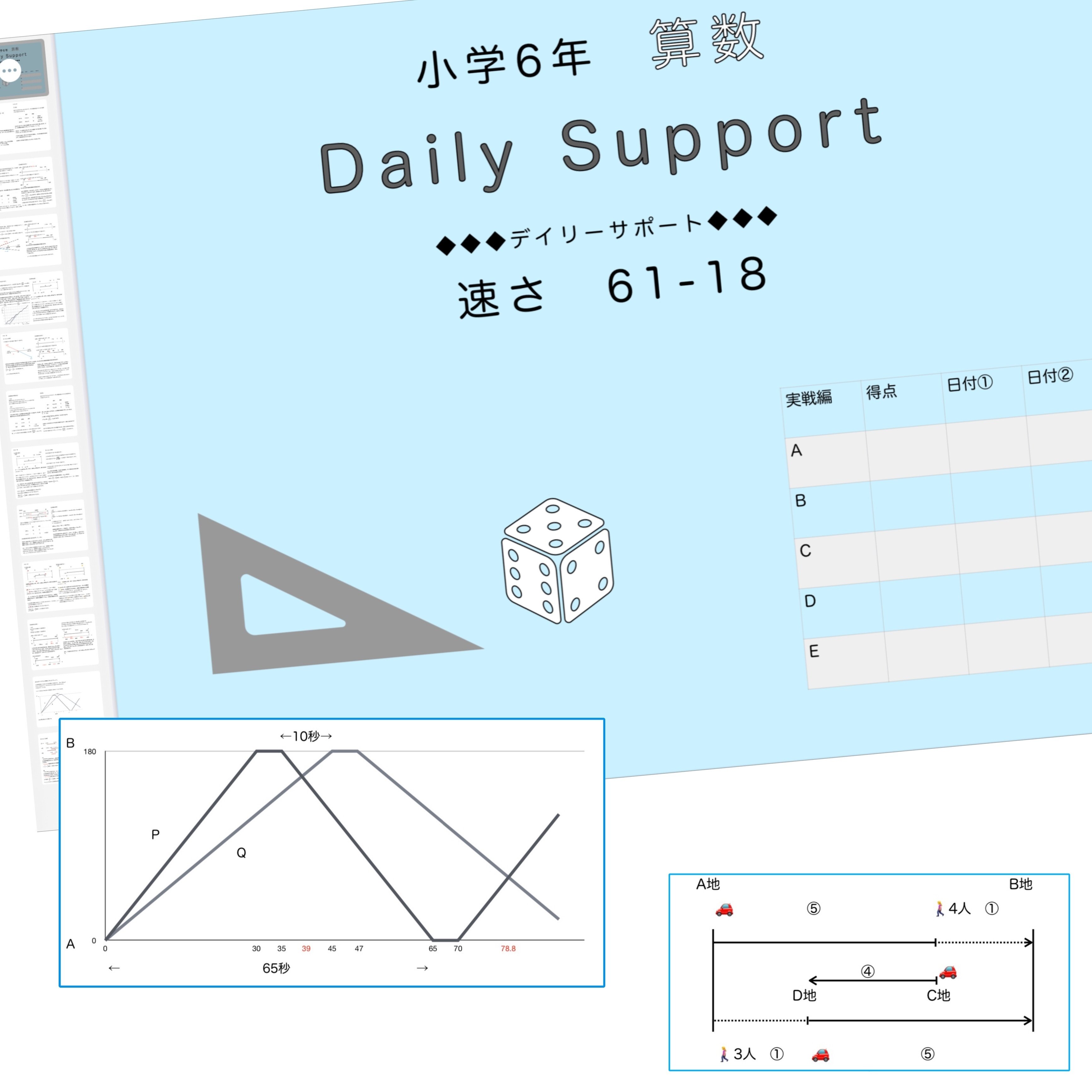⑳F サピックス SAPIX 6年 算数 ディリーサポート 38回分 フルセット