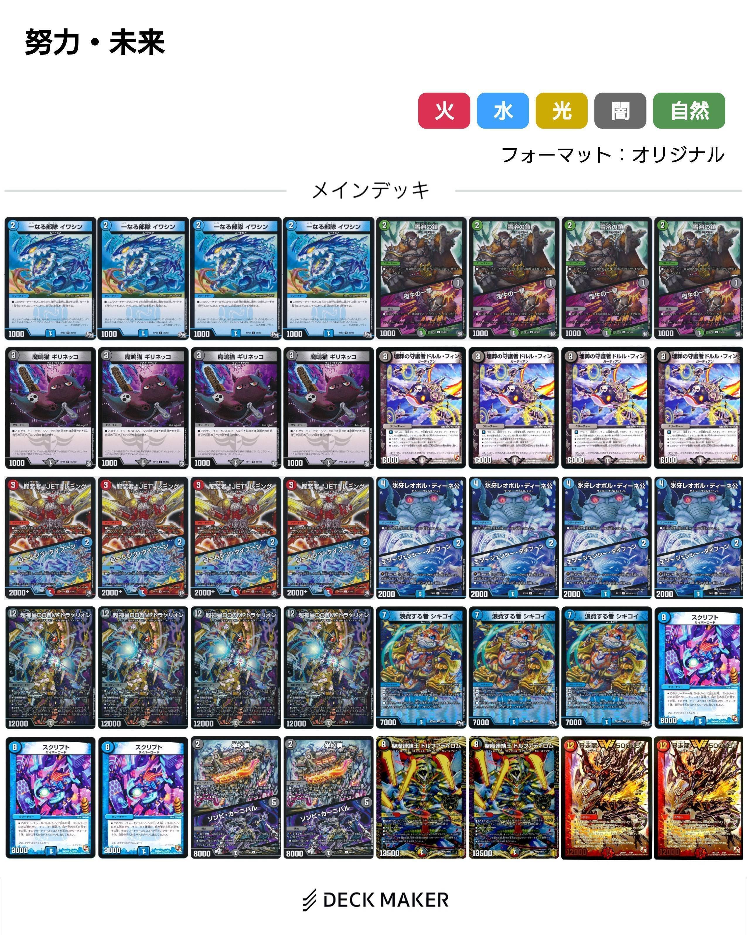 デュエマ・オリジナル】 令和4年ドルル墓地(青黒DOOMドラゲリオン)解説