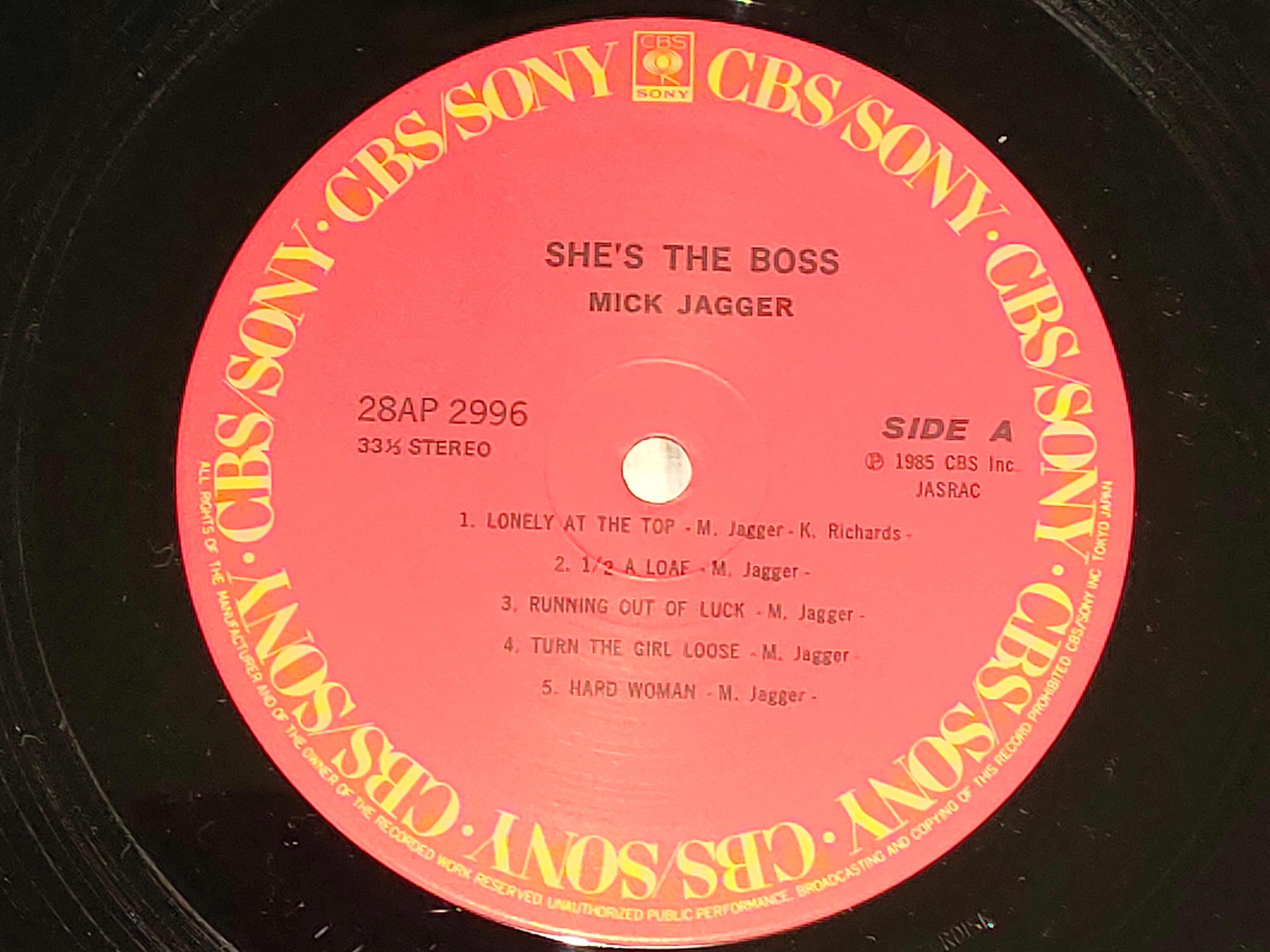 She's The Boss】(1985) Mick Jagger ストーンズのフロントマン先鋭的