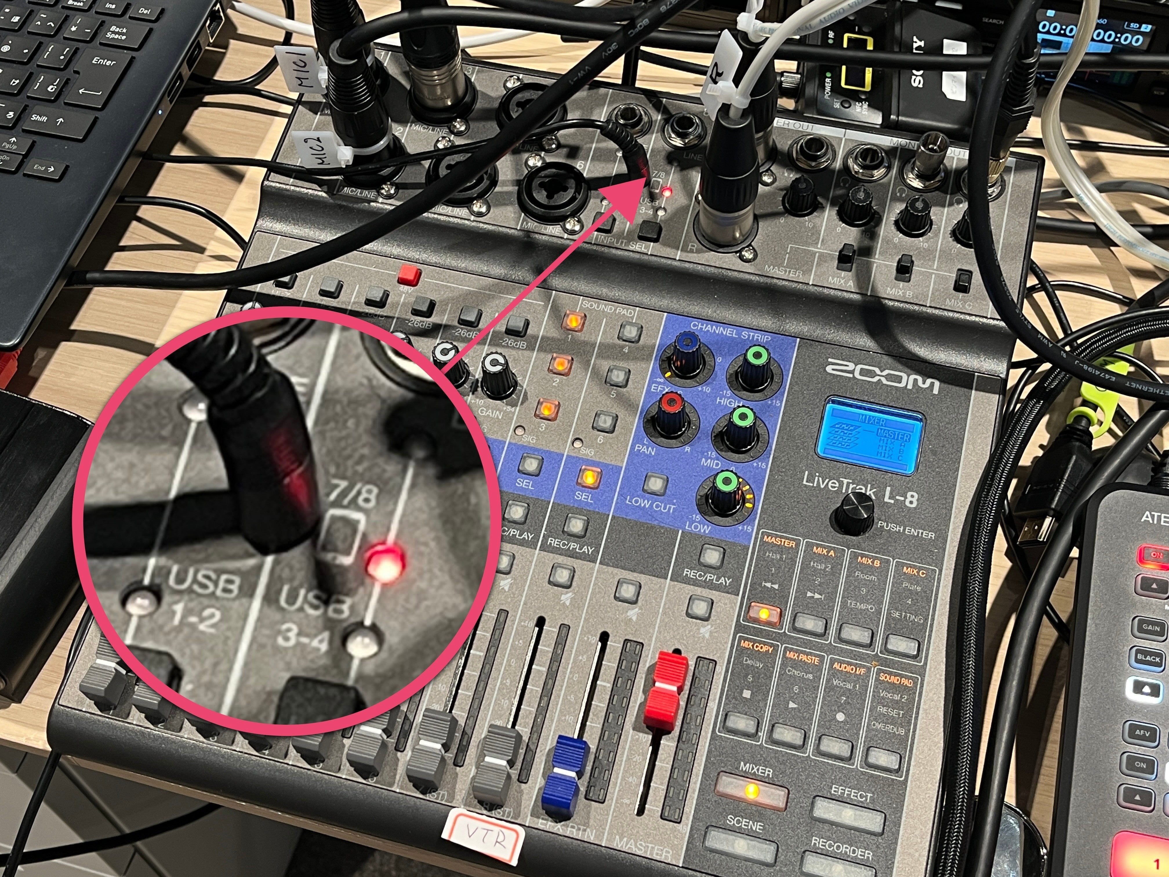 配信で人気のミキサー「Zoom L-8」、四極ミニプラグで手軽に