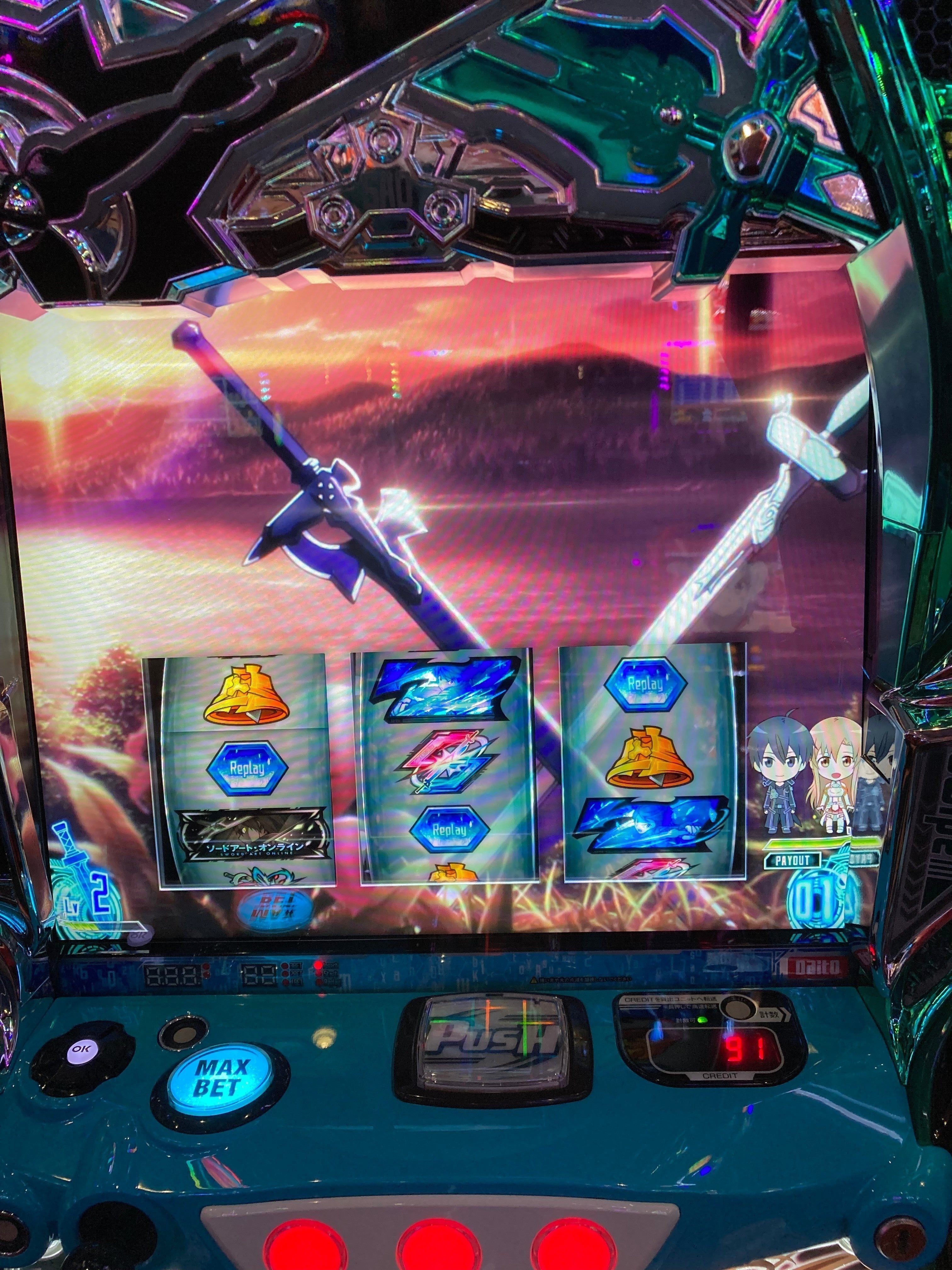 スマスロ ソードアートオンライン(SAO)初打ち結果、考察、設定判別予想