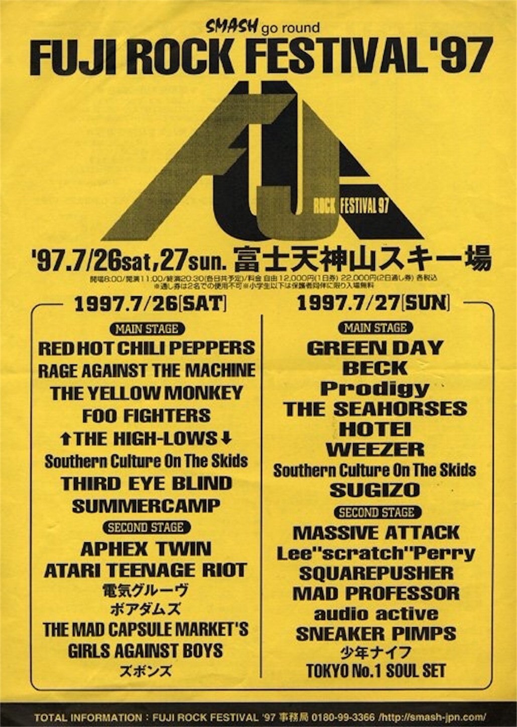 フジロック'97の思い出｜chick_d