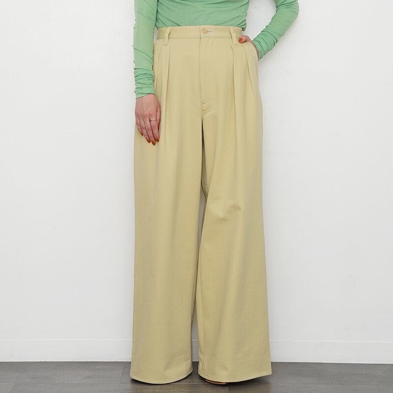 唯一無二の上品チノパン【AURALEE】WASHED HEAVY CHINO WIDE PANTS