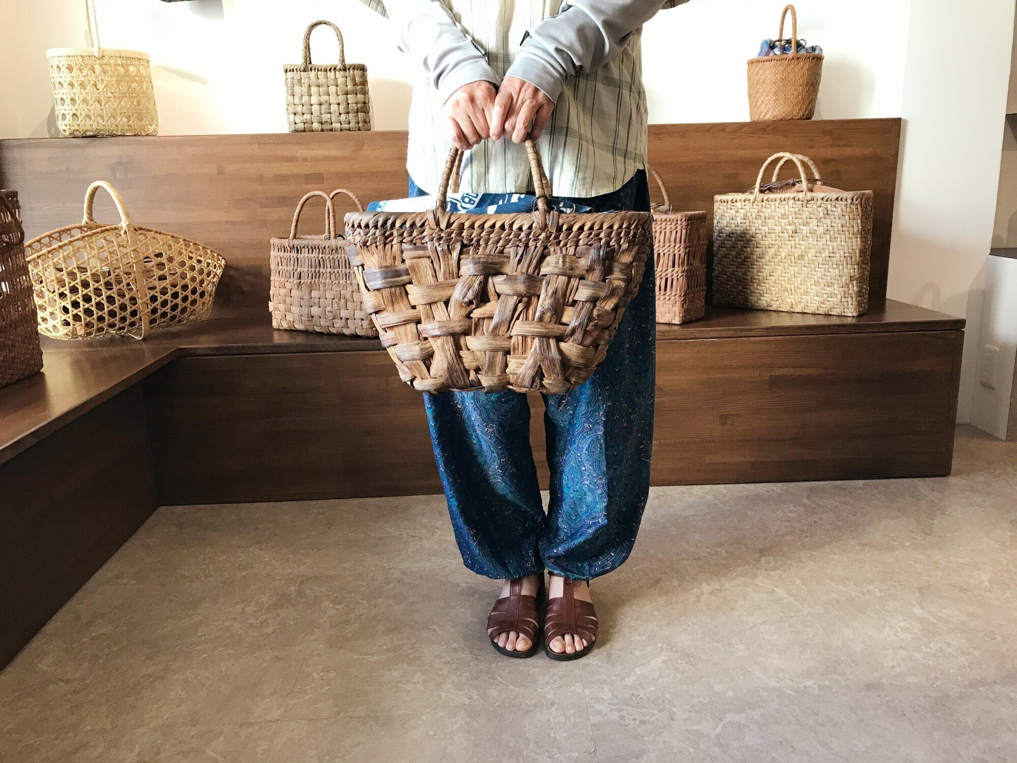 2010年ご購入 太ひご山葡萄かご｜かごや