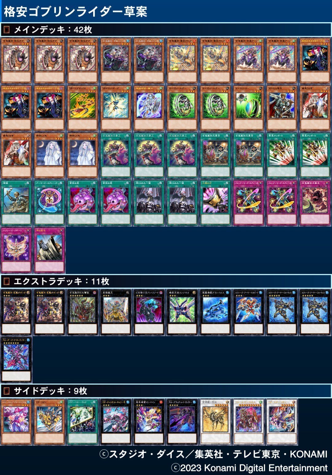 格安なのに強い！？百鬼羅刹(ゴブリンライダー)はどこまで安価で組める