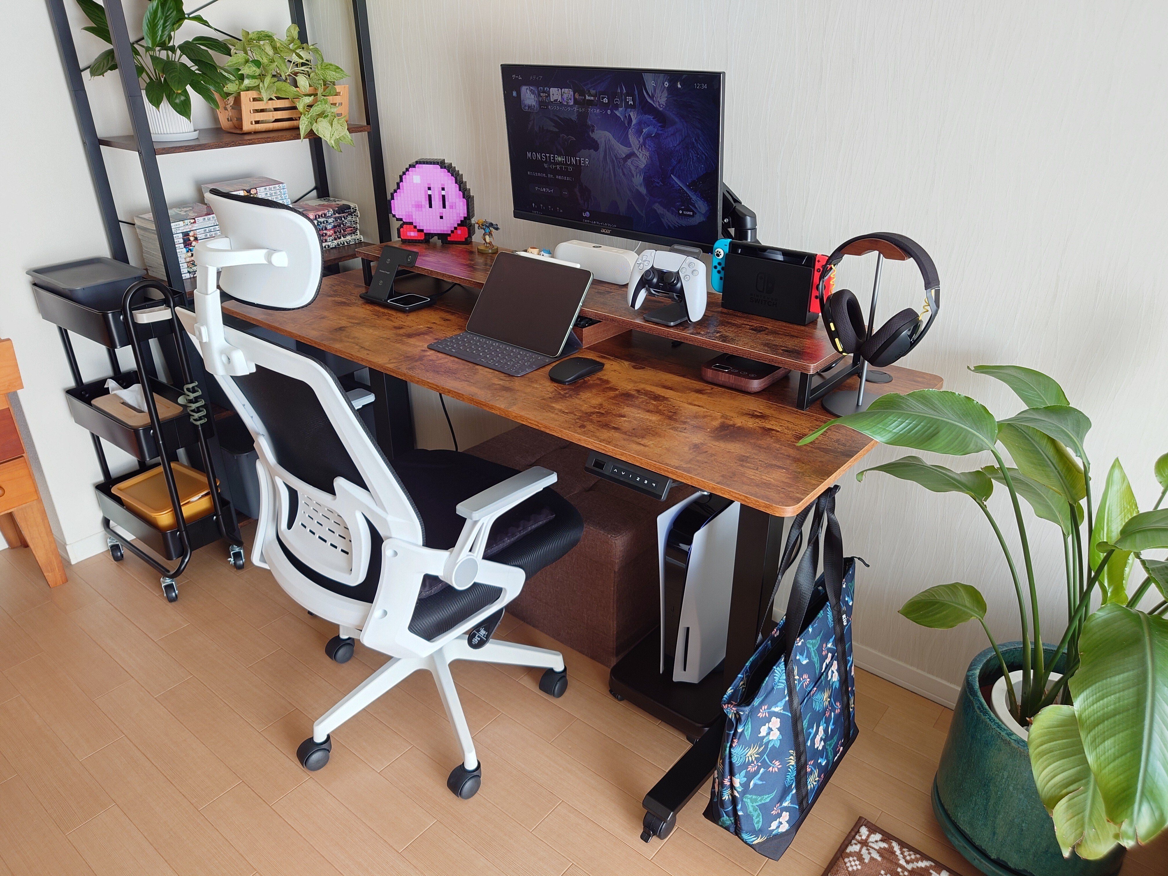 ガジェットレビュー】テレワーカーの必須デスク!│FEZIBO 電動昇降式