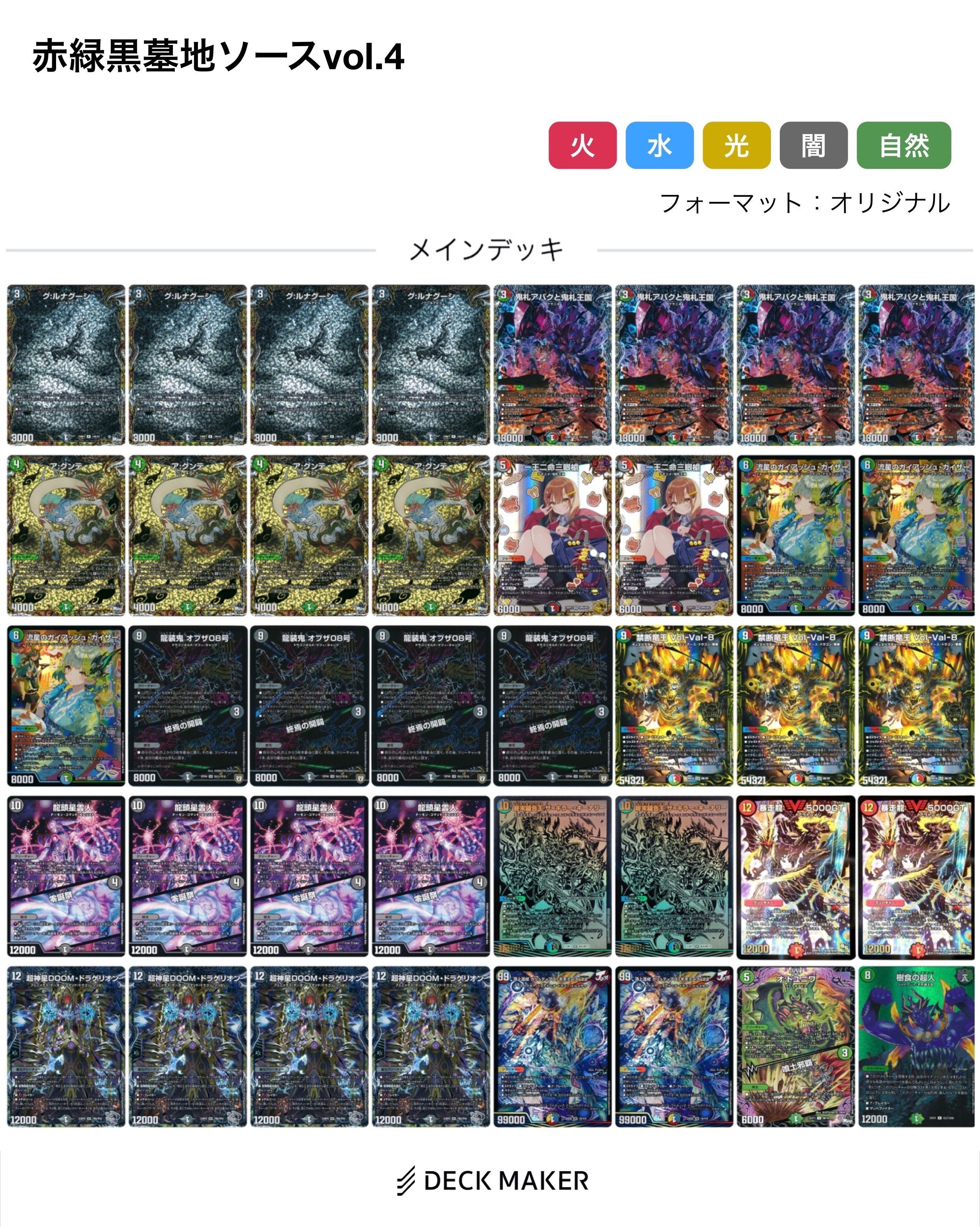 個人的な赤黒緑アバク墓地ソースの解説【デュエマ】｜お茶ミルクねぎま味