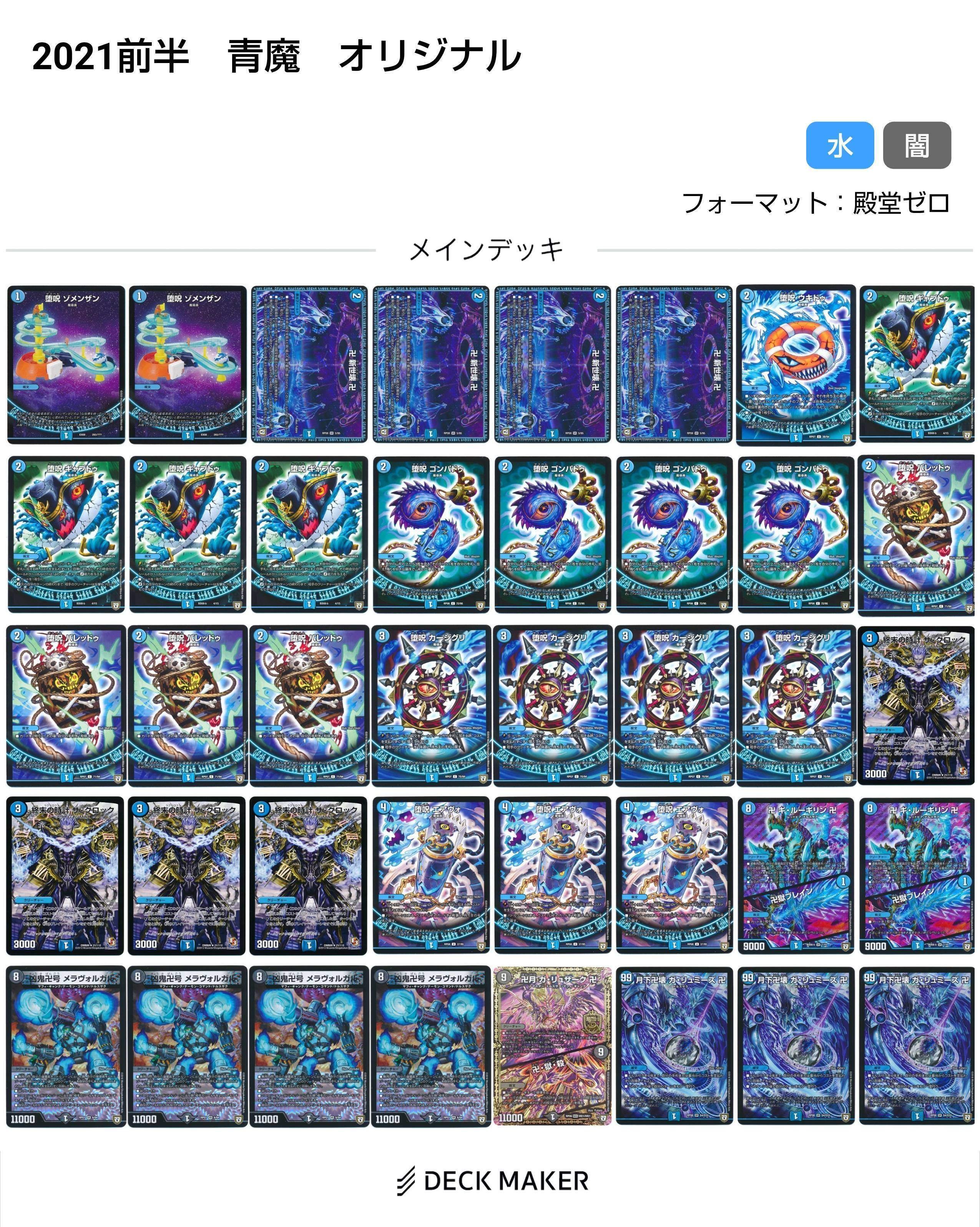 青魔導具変遷(2018～2024)【DMデッキヒストリー#2】｜れもん