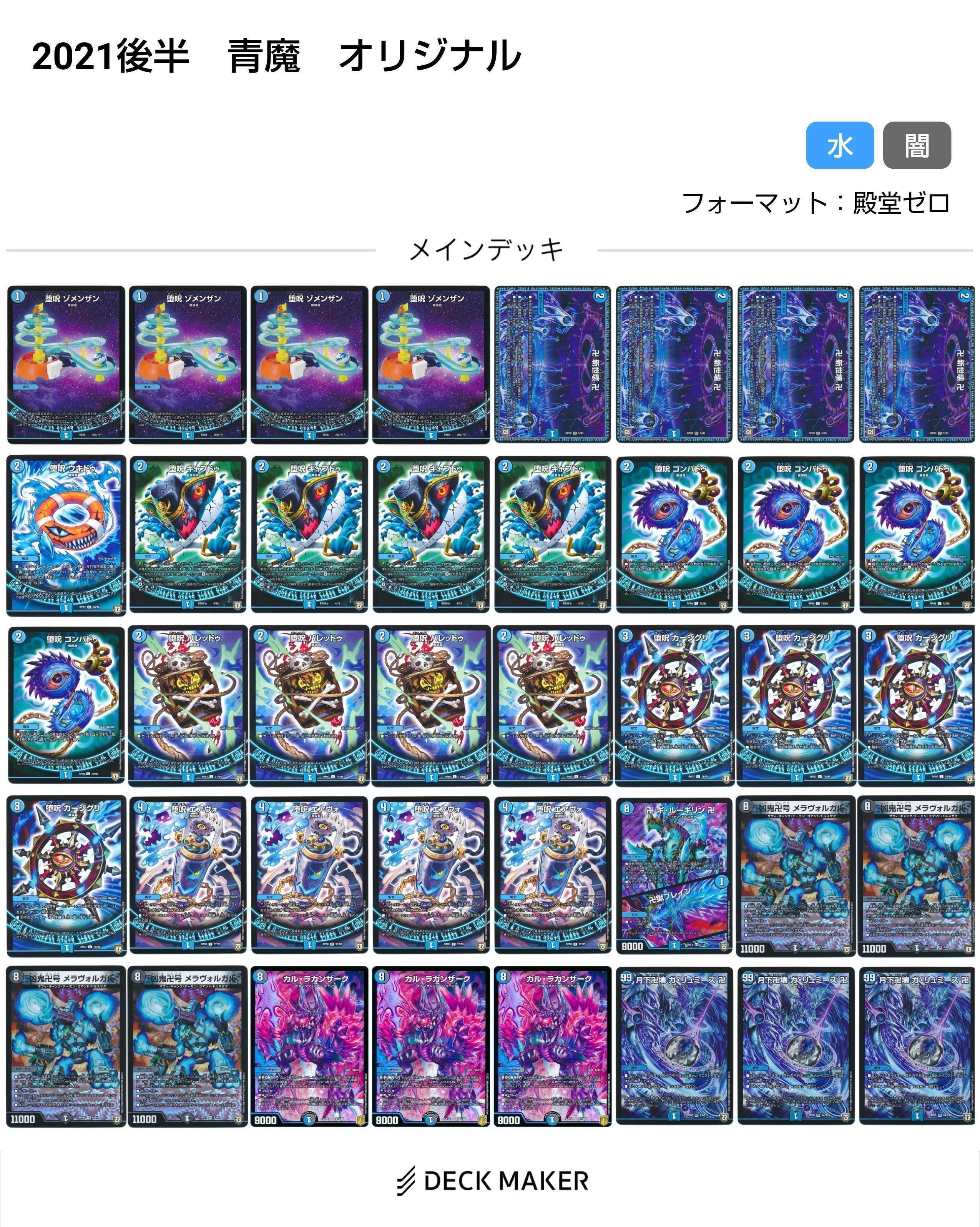 青魔導具変遷(2018～2024)【DMデッキヒストリー#2】｜れもん