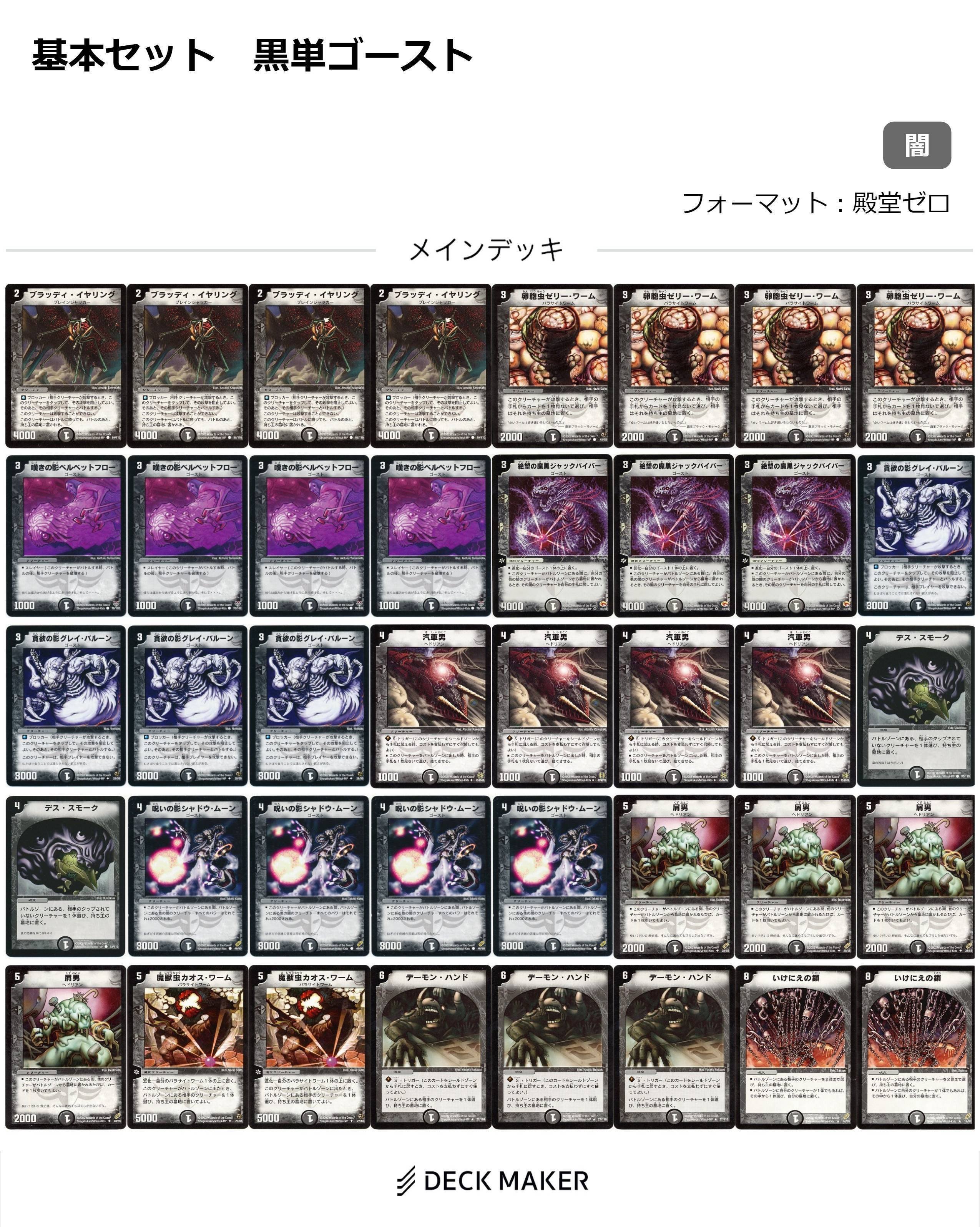 基本セット・デッキまとめ『旧枠総合殿堂ルール』｜しきいのあかざわ