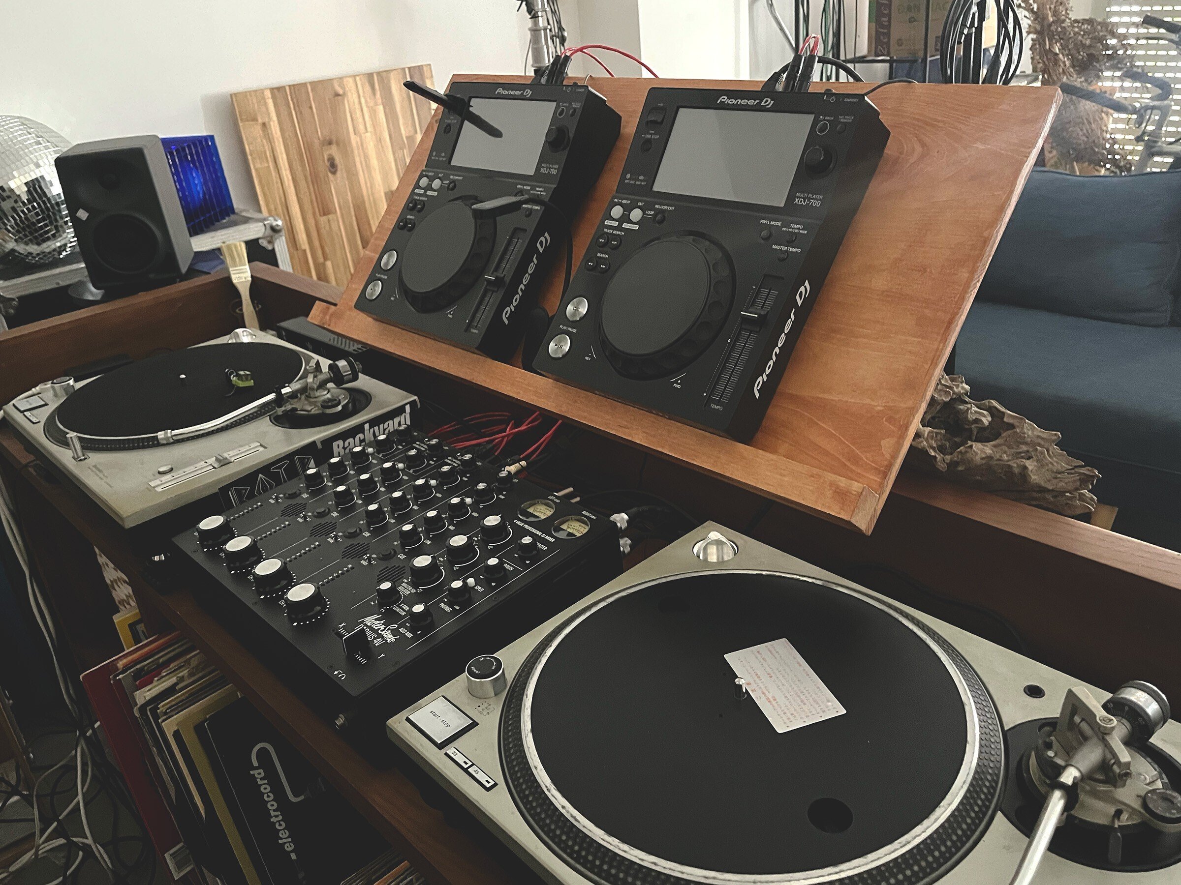 Technics ターンテーブル & Pioneer ミキサー& CDJセット ターン