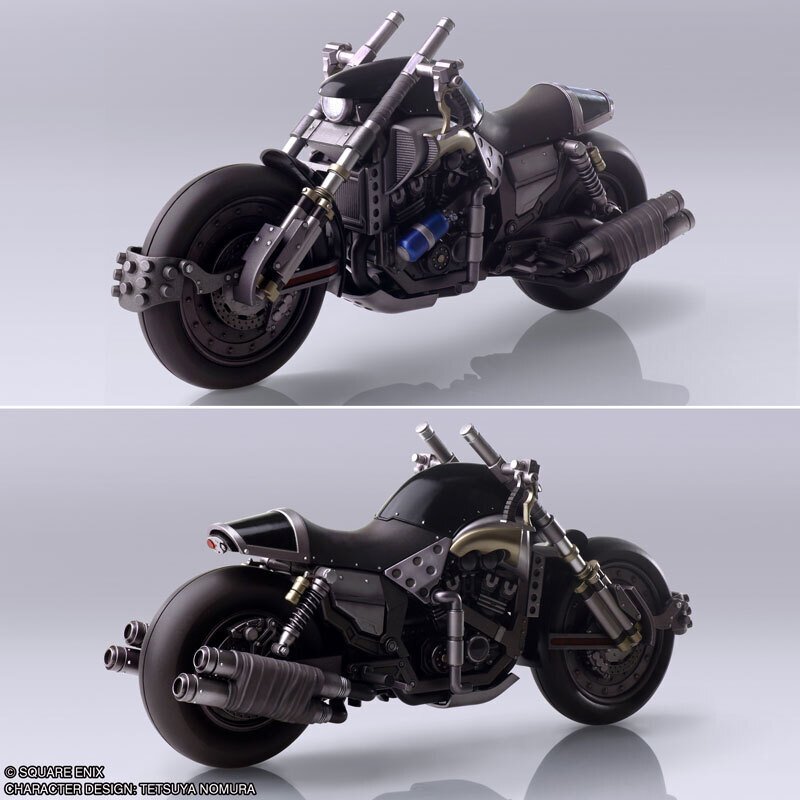 FF7』オリジナルに基づいた造形のクラウド＆バイク「ハーディ
