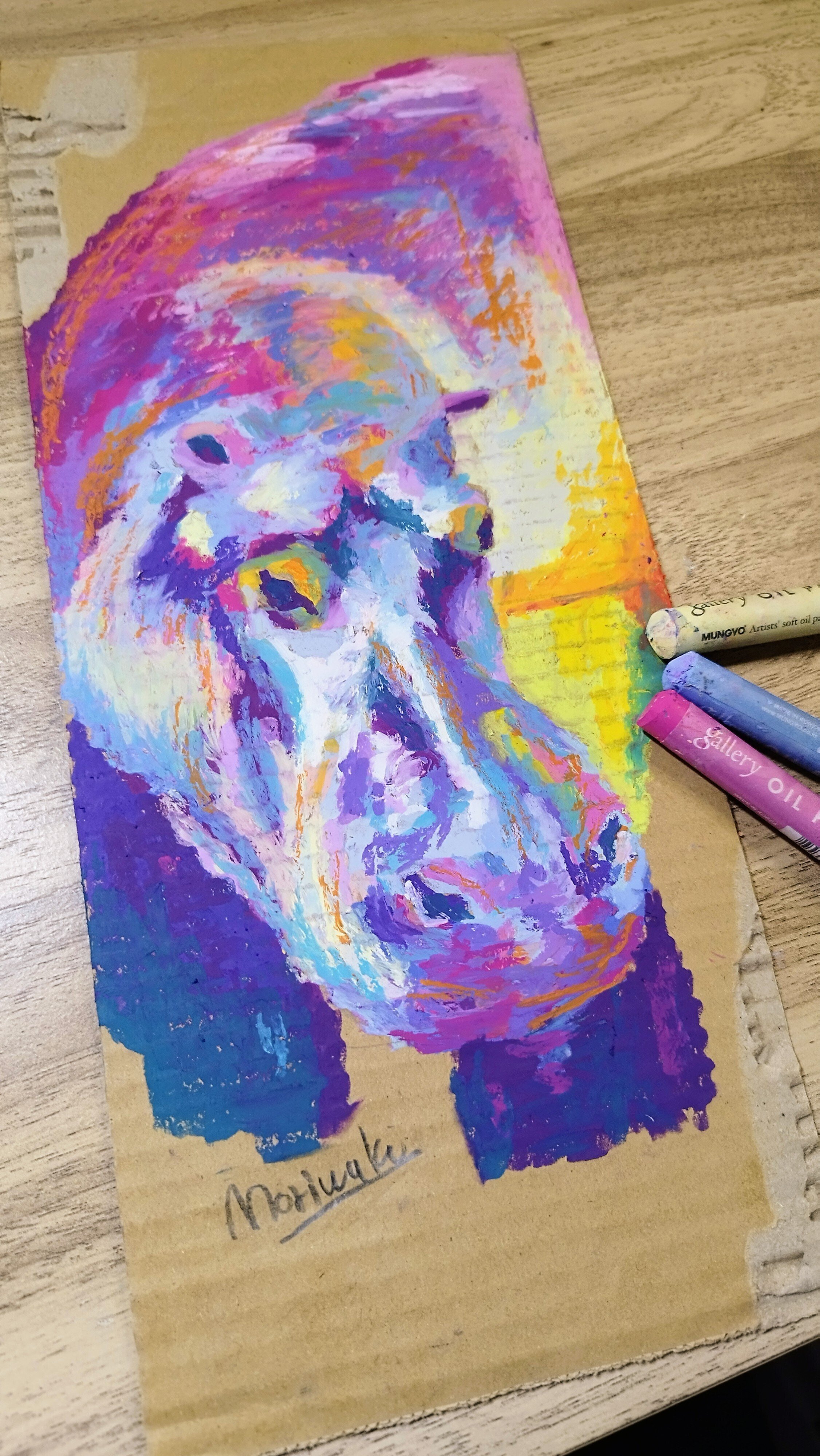 オイルパステル】色を重ねれば重ねるほど・・・｜モリワキユウ