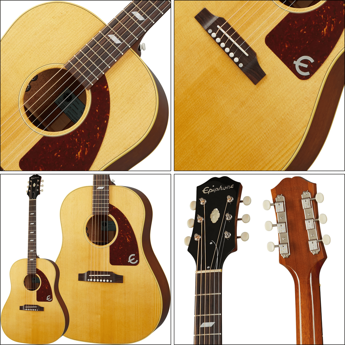 エピフォン・アコースティックの代表格「テキサン」のUSA最上位機種