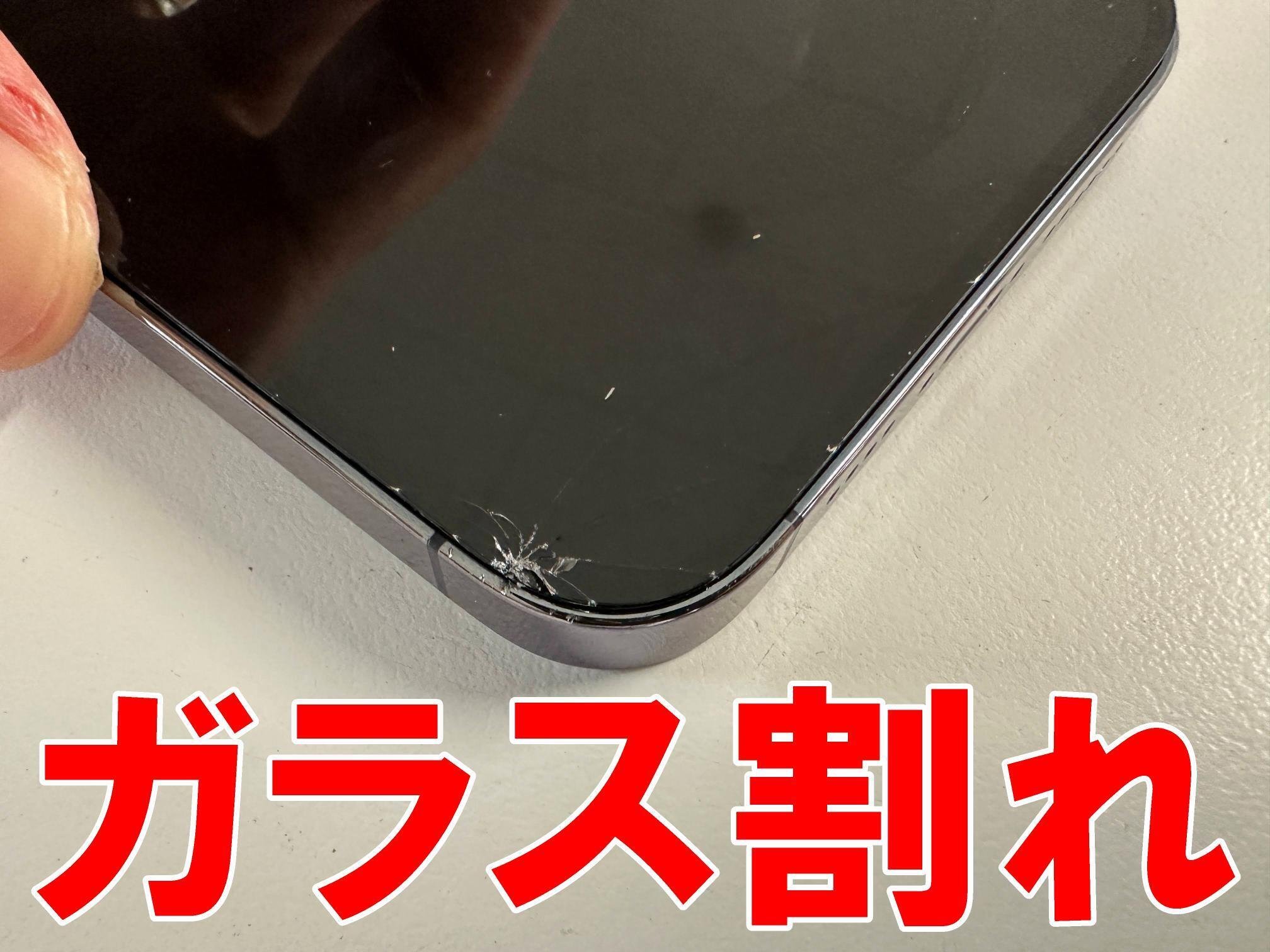 エ*ン様 Apple iPhone 14 Pro 本体 画面上部割れ iPhone14 Pro Maxの