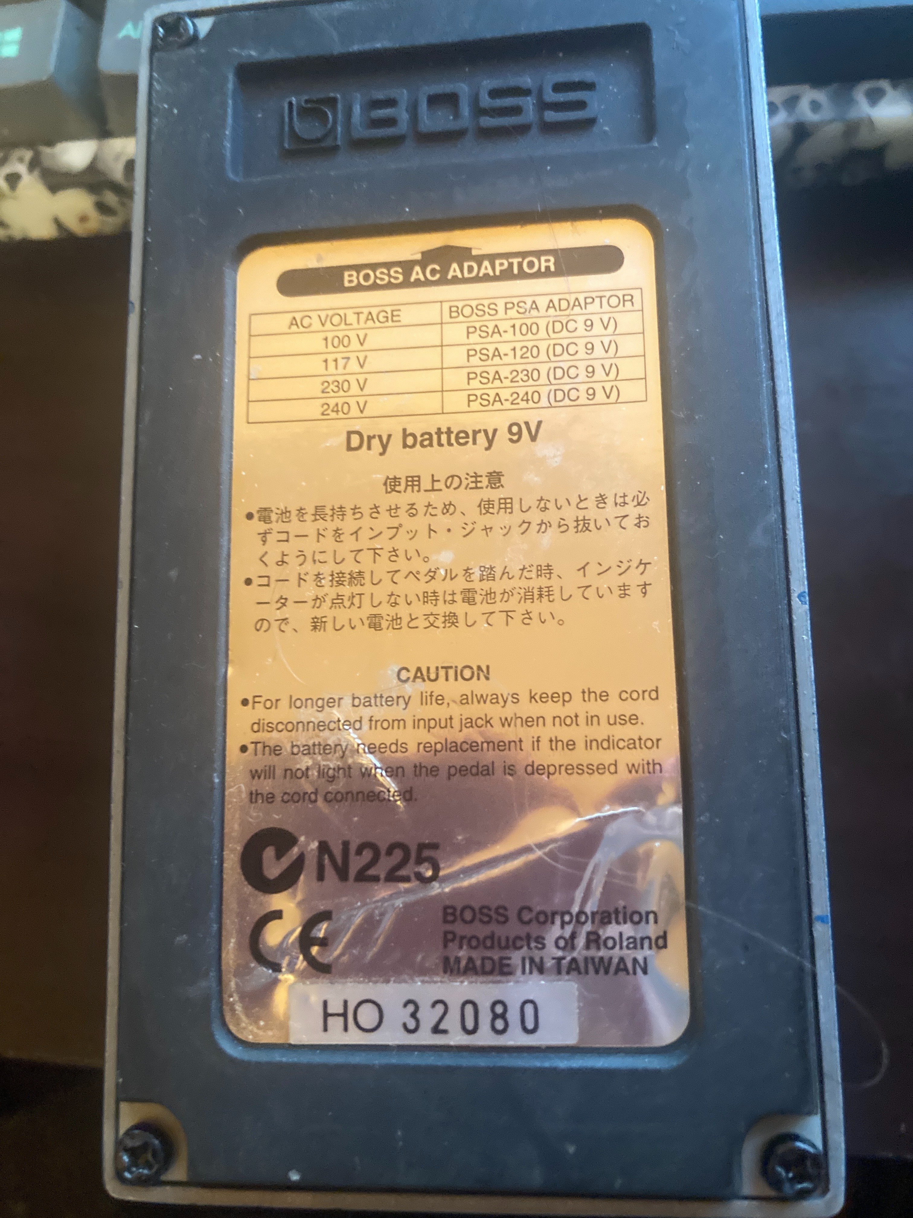 1998年製 BOSS BD2 デフォルトM5218AL 良個体 BOSS BD-2 ブルース