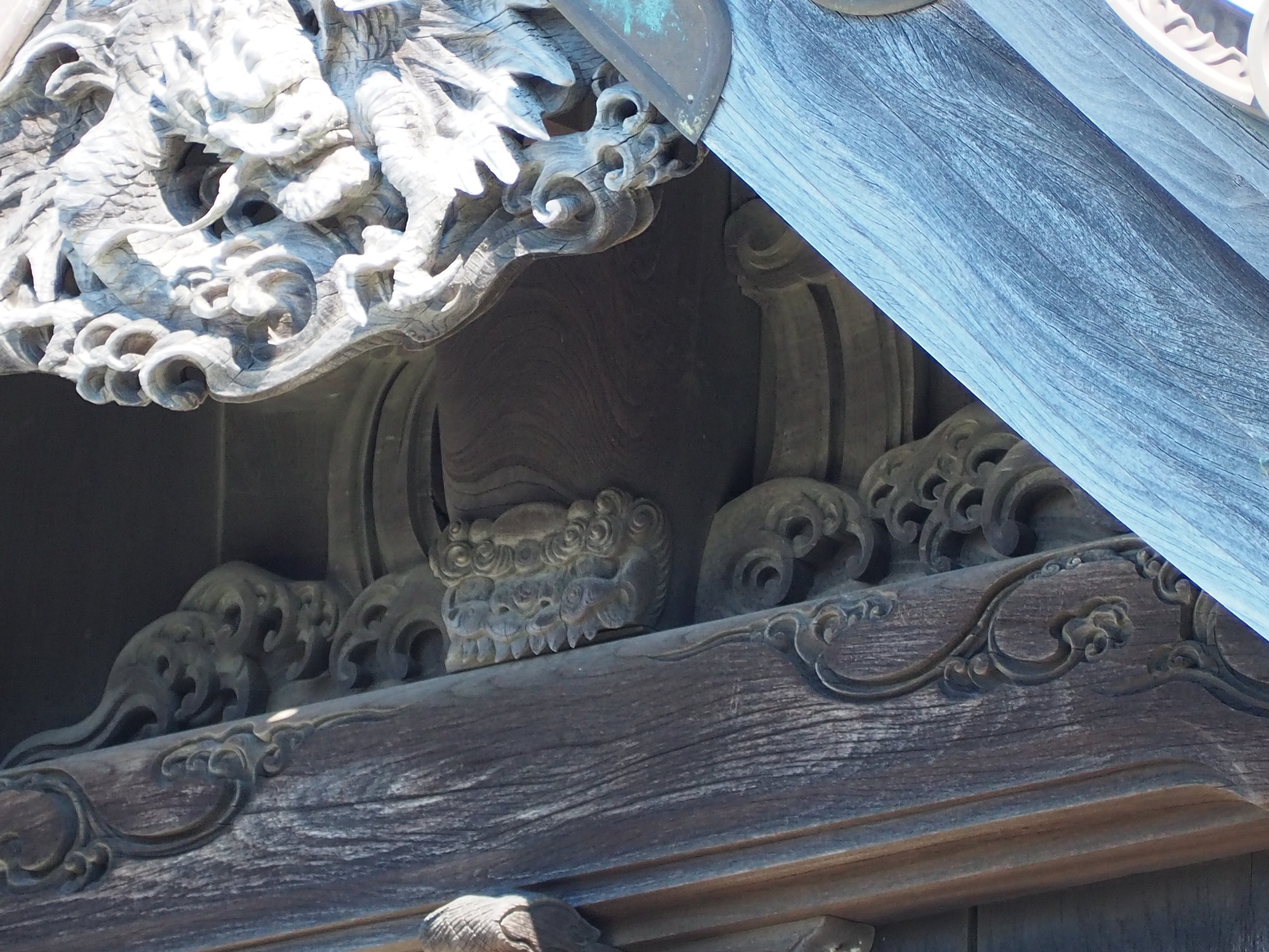 Mas Mas ashi様専用【木彫 獅噛】だんじり 魔除け 宮彫り 悪疫を