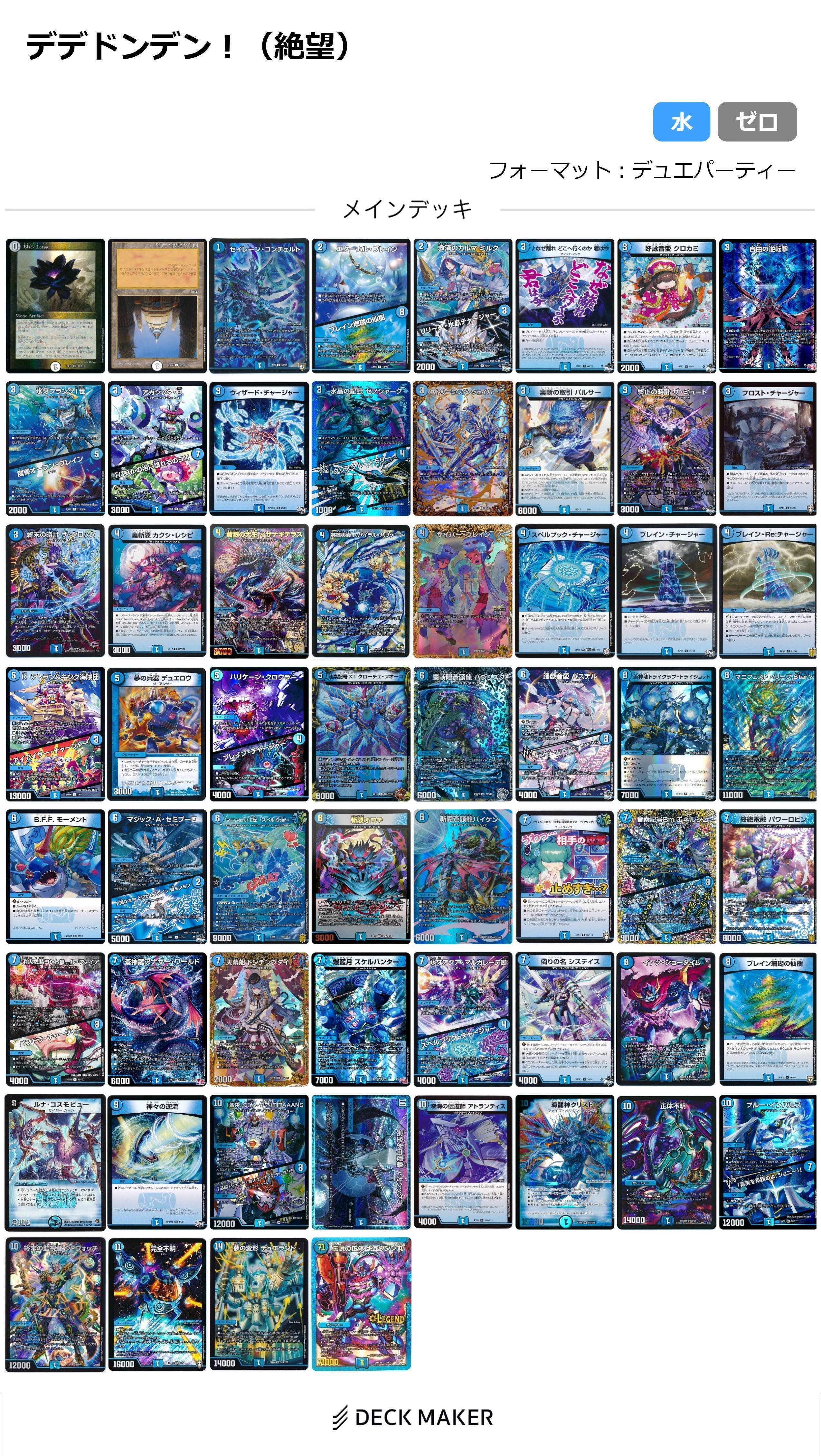 デュエパ】青単ドンデンブタイ解説～知識の海に溺れるのヨ～【レベル