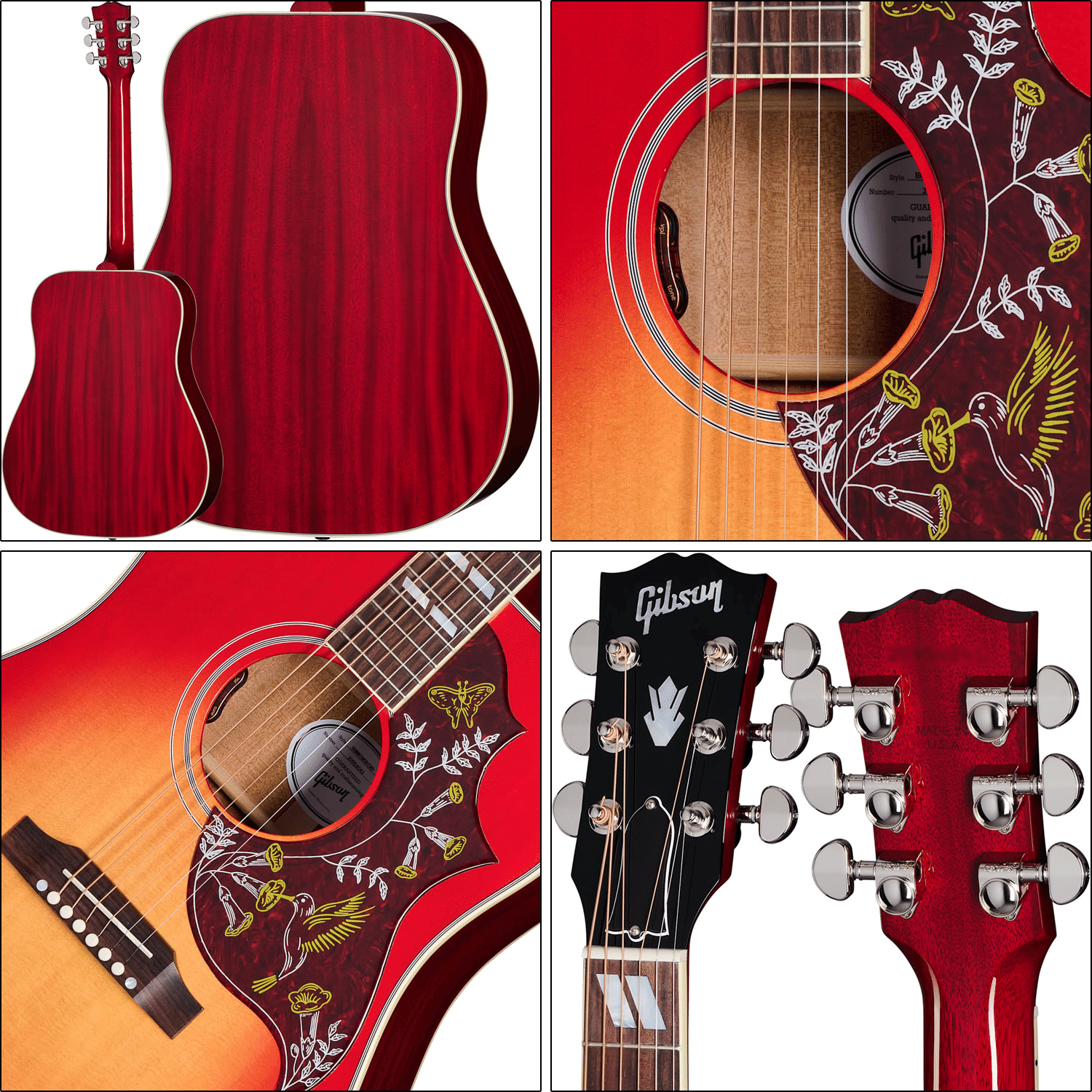 王道カラーもあるぞ！圧倒的な魅力を放つ、ギブソン「ハミングバード