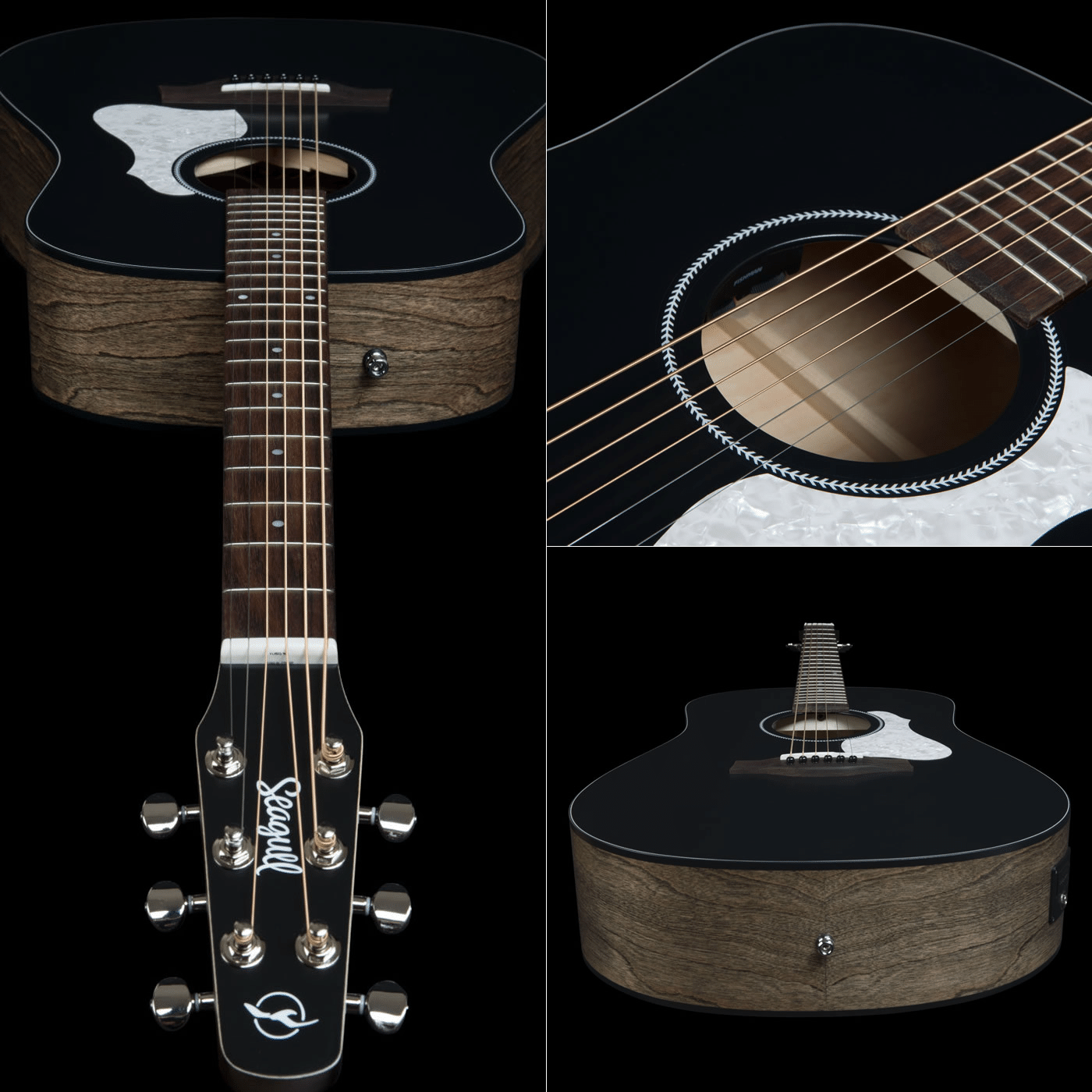 コントラスト際立つブラックトップが印象的な「Seagull S6 CLASSIC