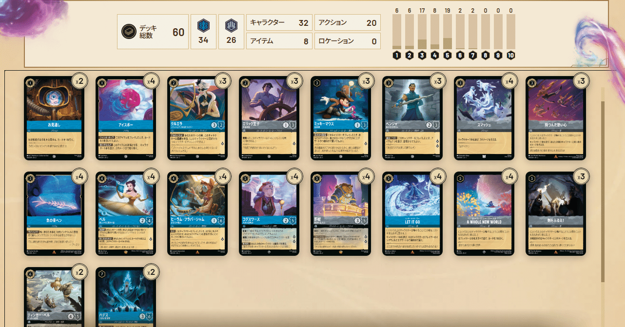 デッキ】美女と野獣サンプルデッキレシピ【ロルカナ】｜まっし～