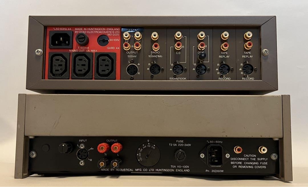 英国の名作 QUAD44プリアンプ 元箱取説コピー付き 動作良好アナログ盤