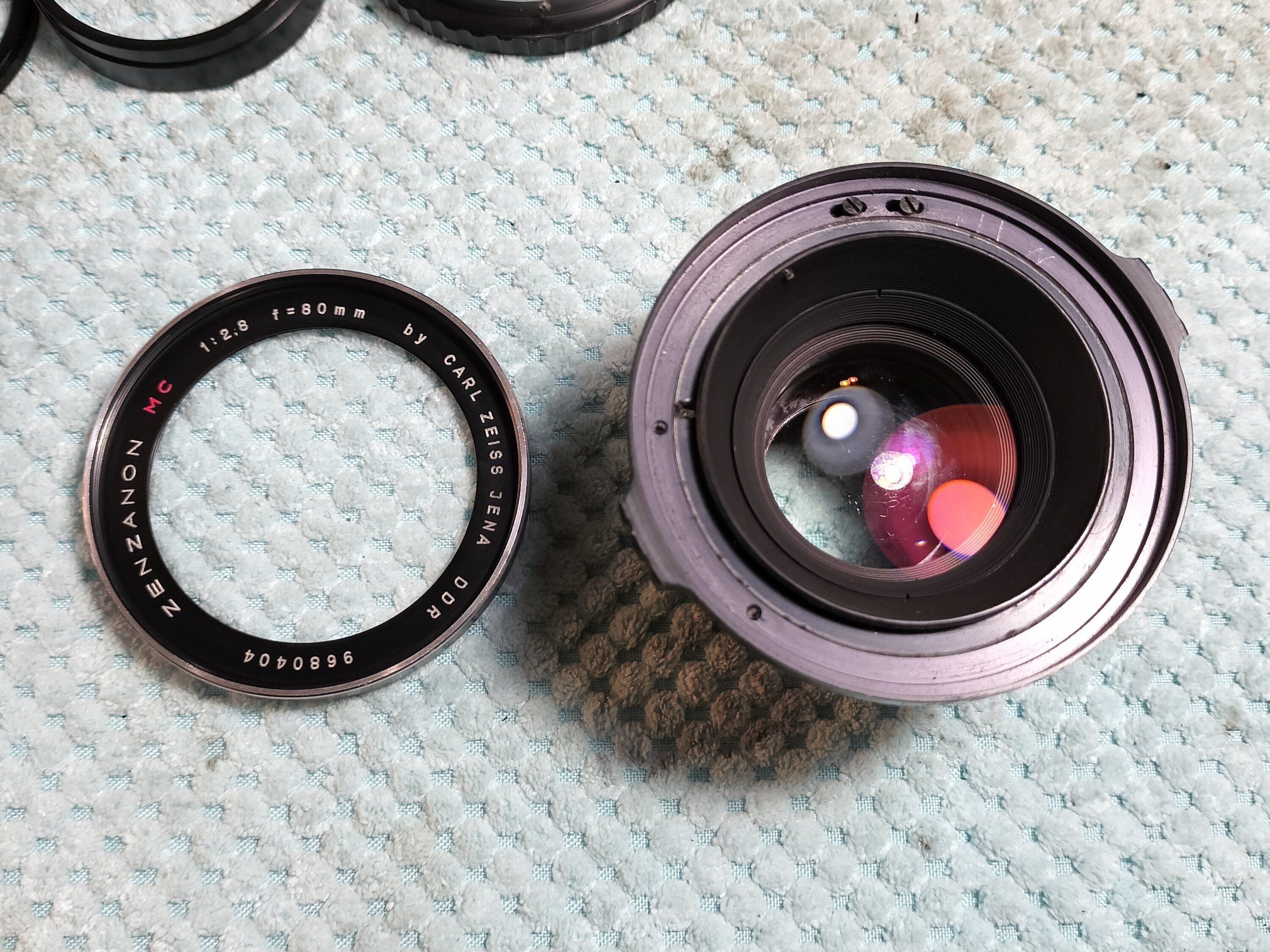 ZENZANON MC 80mm F/2.8 Carl Zeiss Jena DDRの分解｜フィルムカメラ