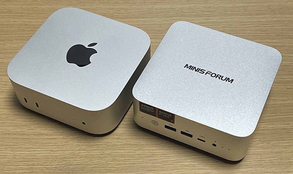 MINISFORUM AI X1、Ryzen 7 255を搭載するミニPCのスペック。実機外観