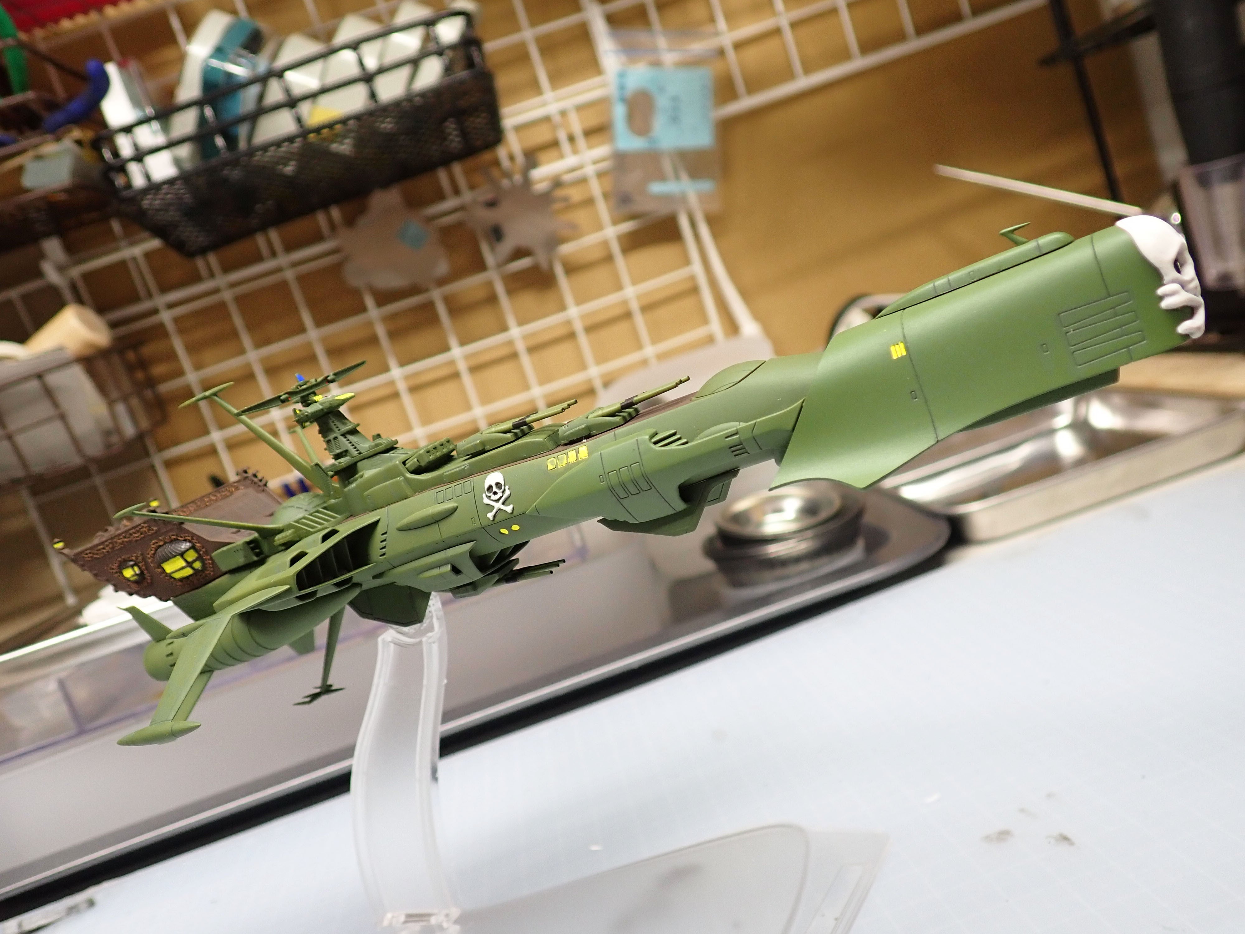 俺の旗のもとに：1/2500 アルカディア号（完成編）｜積みプラで詰んだAKI