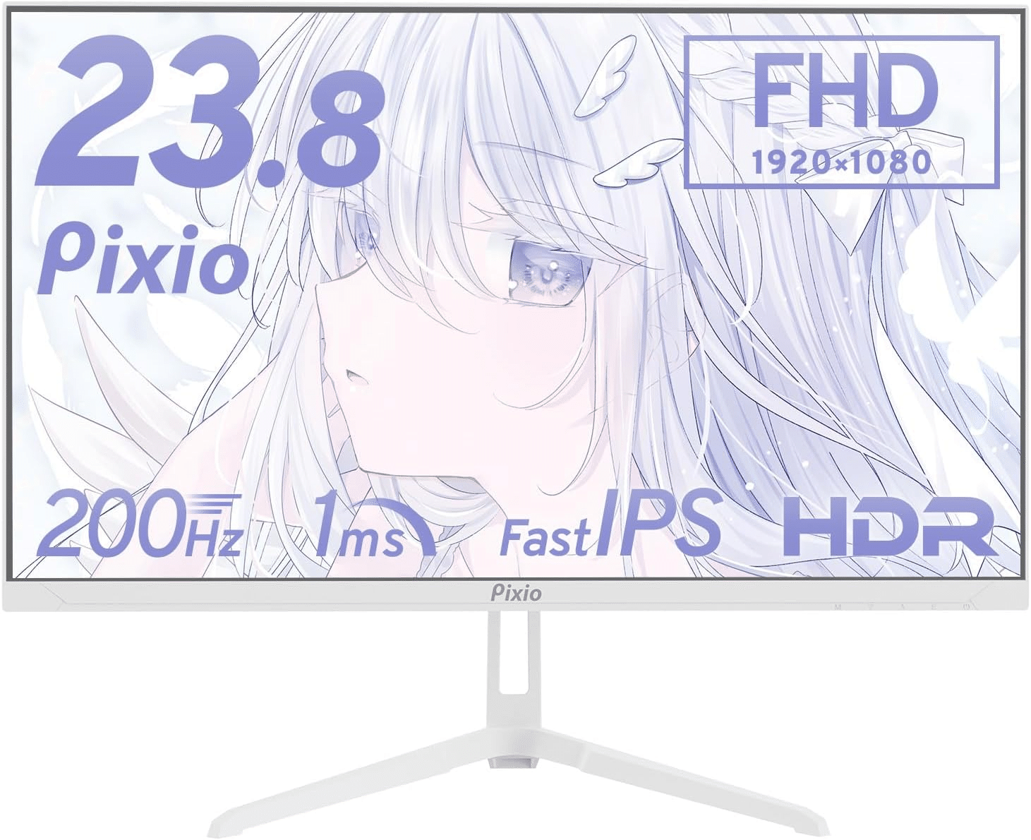Pixio PX248 Wave White 23.8インチ 200Hz ゲーミングモニター