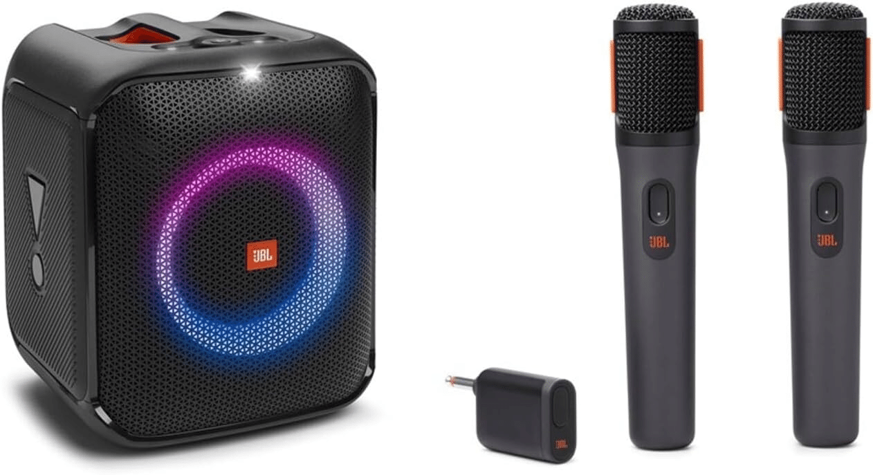 JBL PARTYBOX ENCORE ESSENTIAL ブラック マイク2本セット｜GetGadgetGot