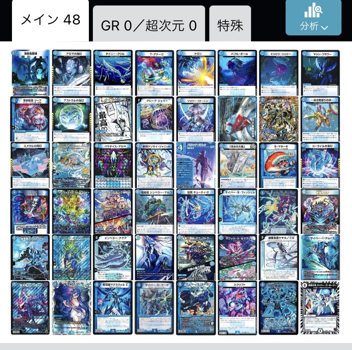 デュエパレベル2 無限ドロー！無限踏み倒し！青単サイバー｜星の棚