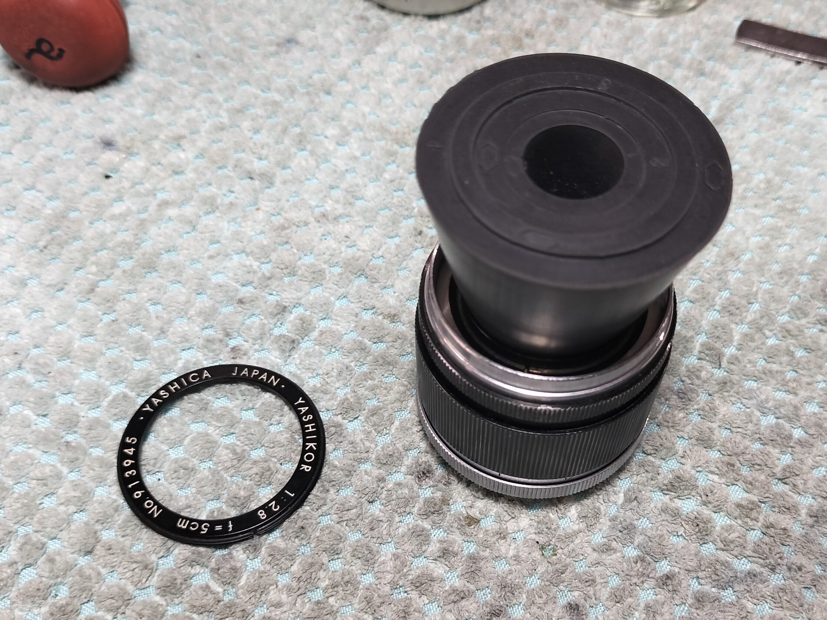 Yashica Yashikor 5cm F/2.8 L39の分解｜フィルムカメラ修理のアクアカメラ
