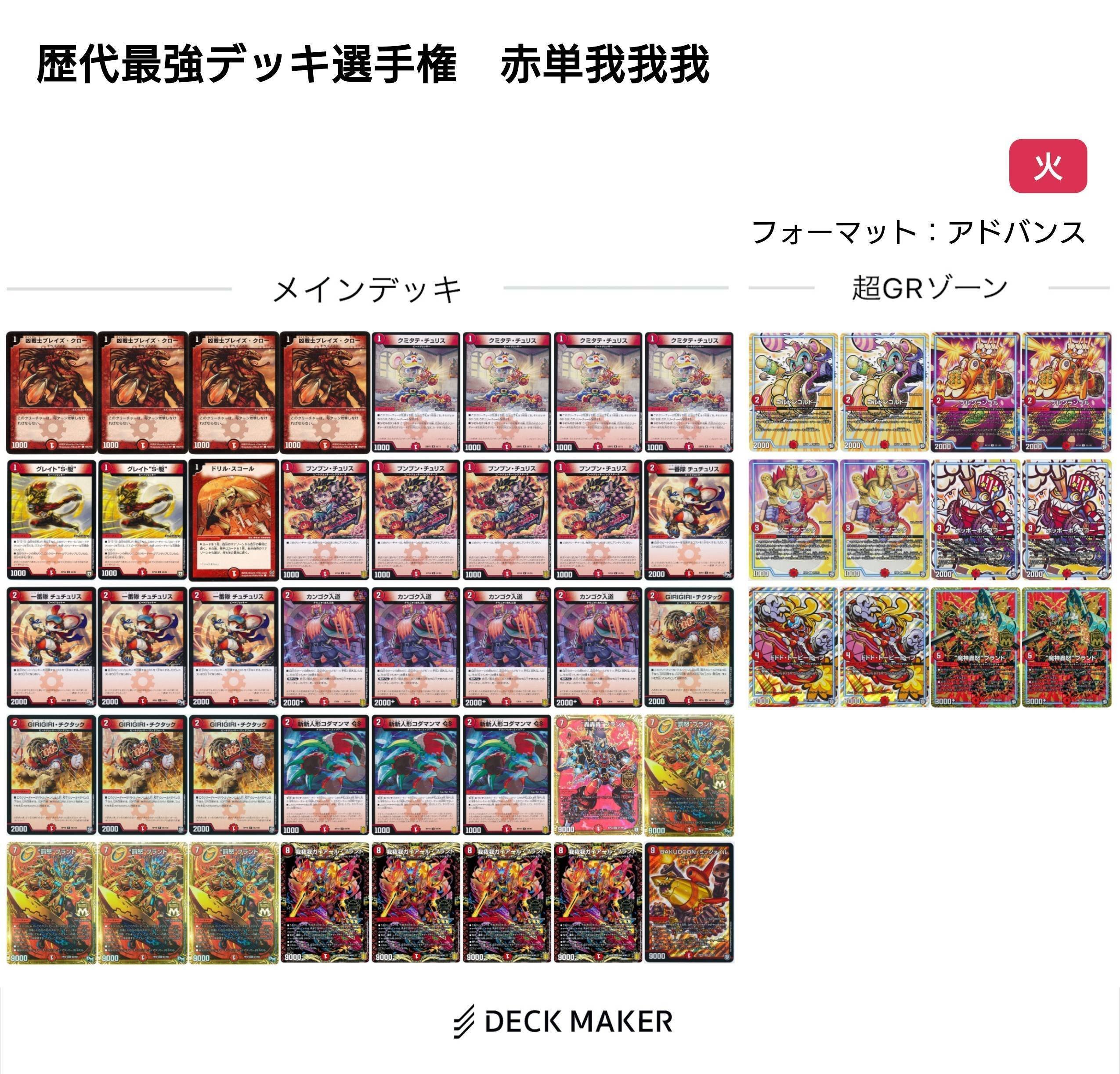 赤単我我我【デュエマ歴代最強デッキ㉑】｜れもん