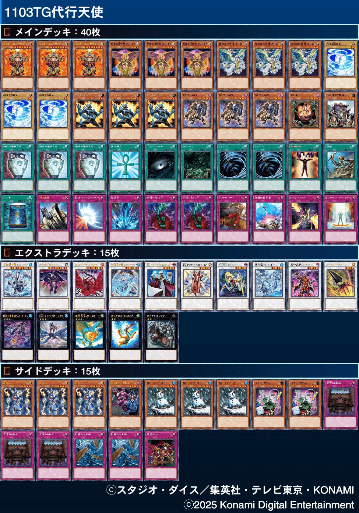 胆振CS 1103環境ゲートボール大会 入賞デッキまとめ(Since 2024.6.30