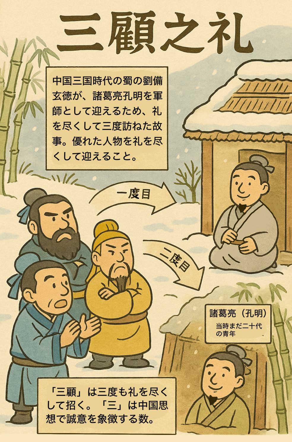 三顧之礼（さんこのれい）｜boubura