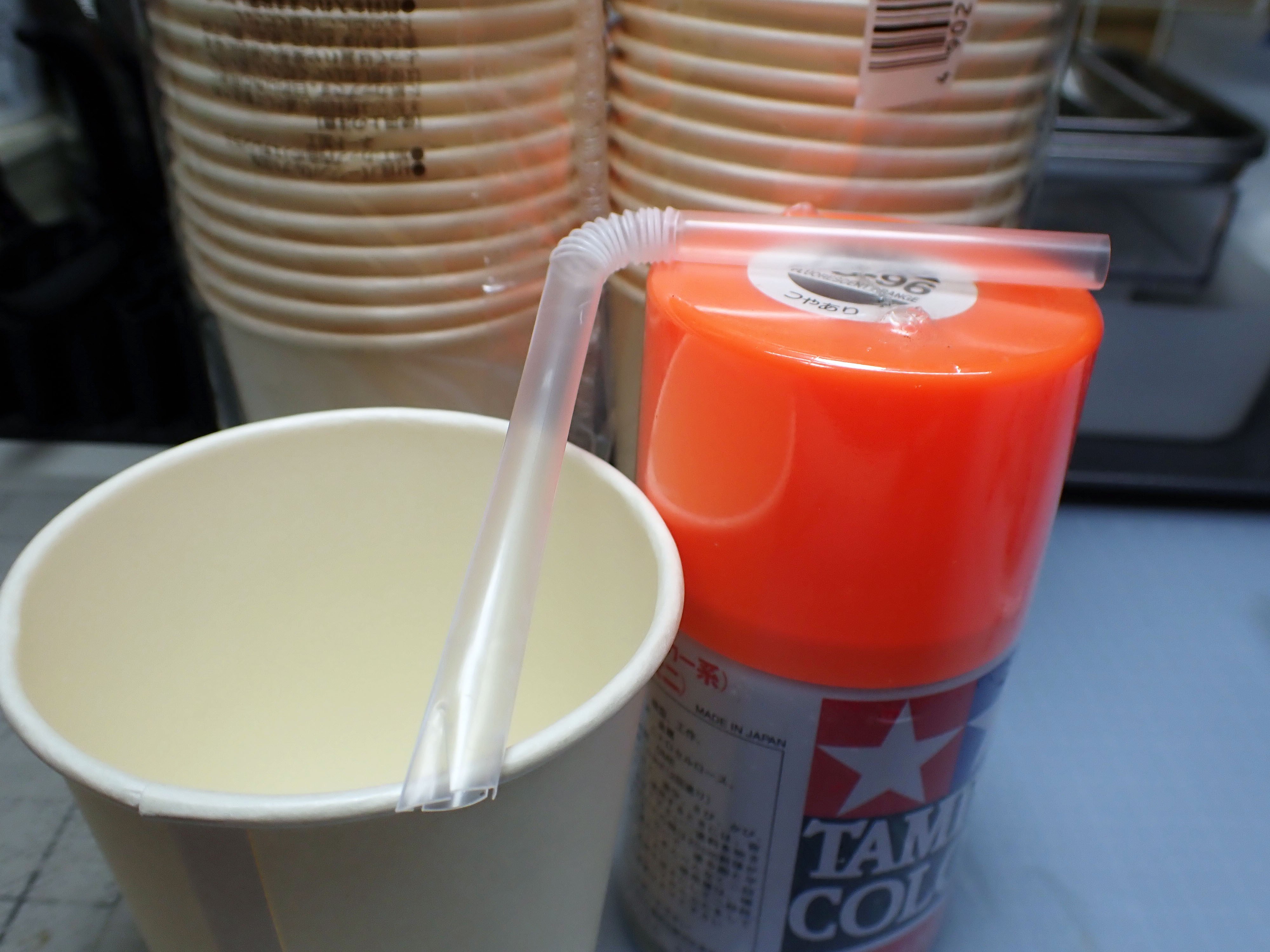 スプレー缶塗料の取出し手順書｜積みプラで詰んだAKI