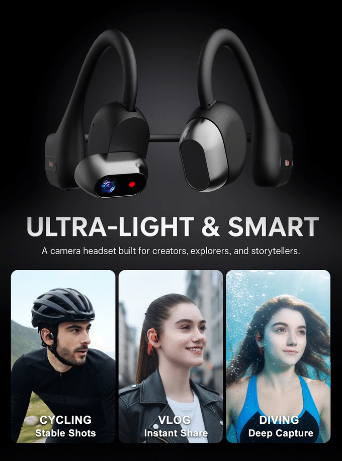 耳に掛けるだけで撮影できる!?革新的な「MusicCam」が変える映像体験