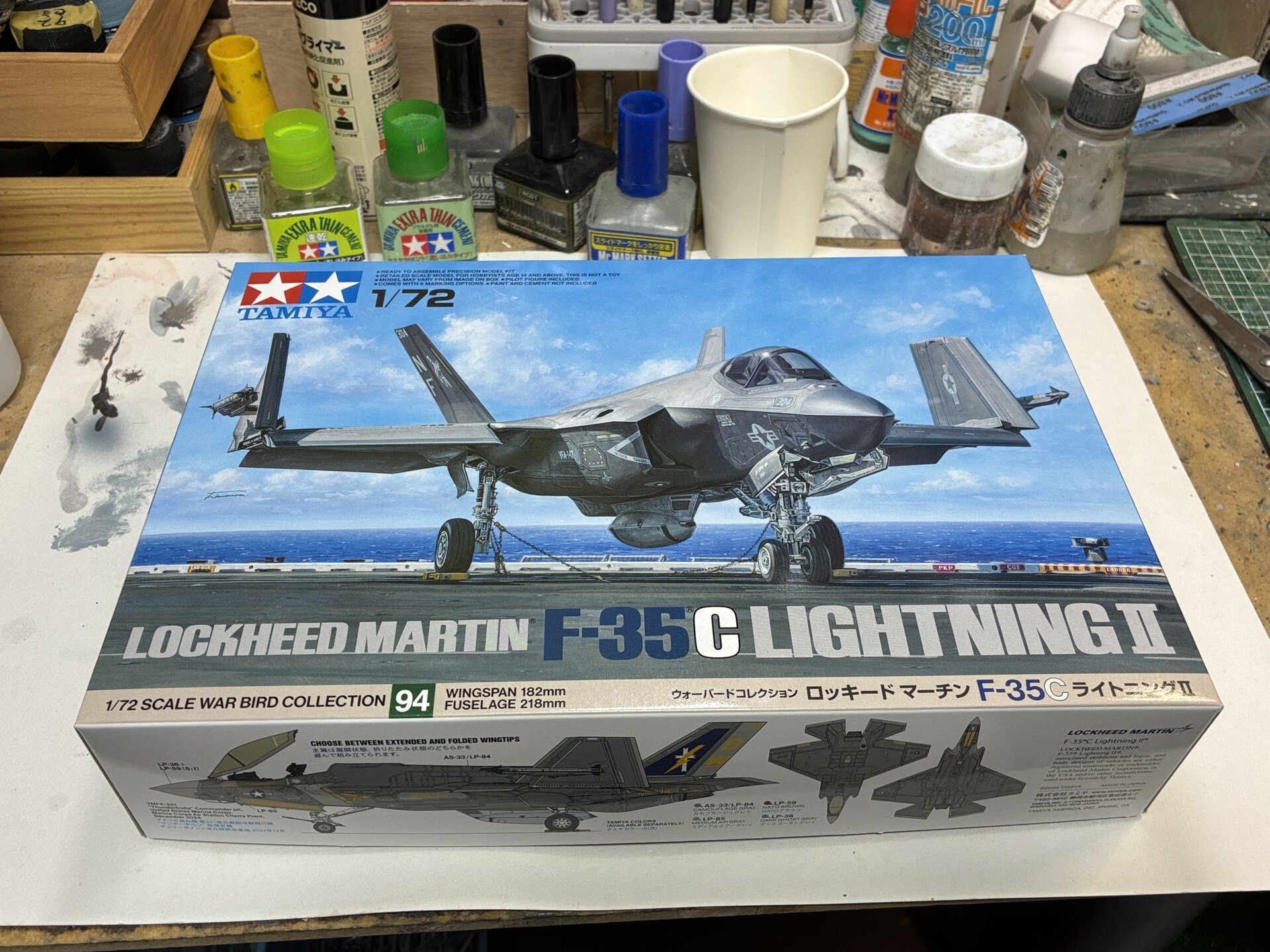 そろそろ汚そうステルス機のプラモ（タミヤ1/72 F-35C）｜きむら＠もけい