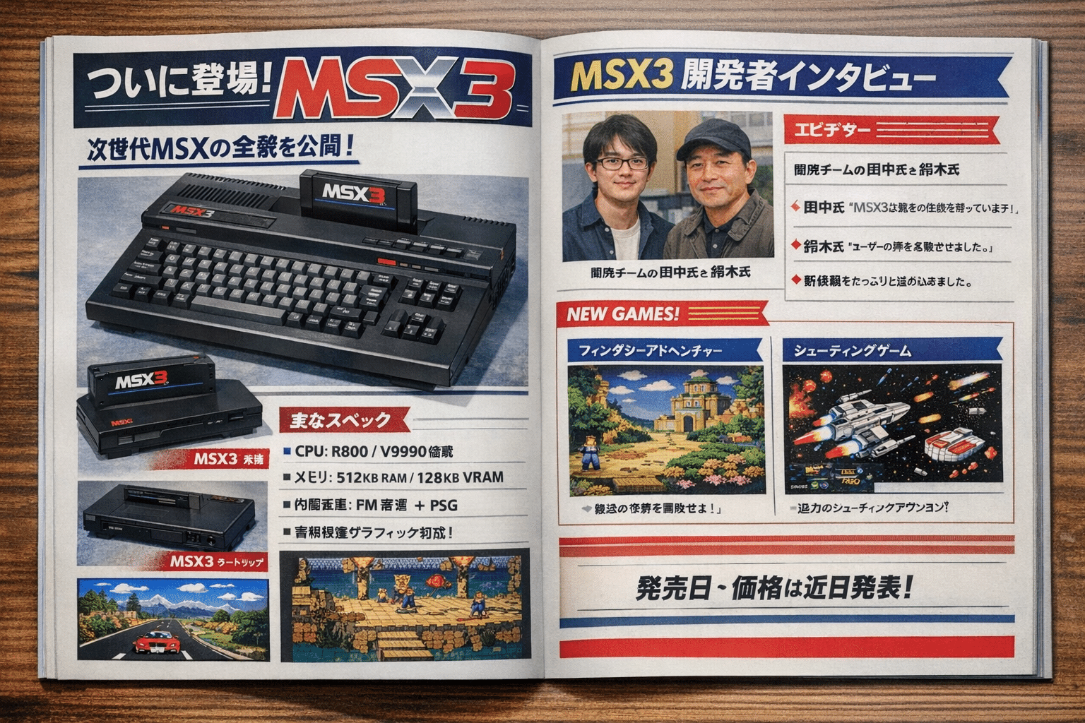 GPT Image 1.5で架空のMSX雑誌記事画像を生成｜らにあ / RaniaSound