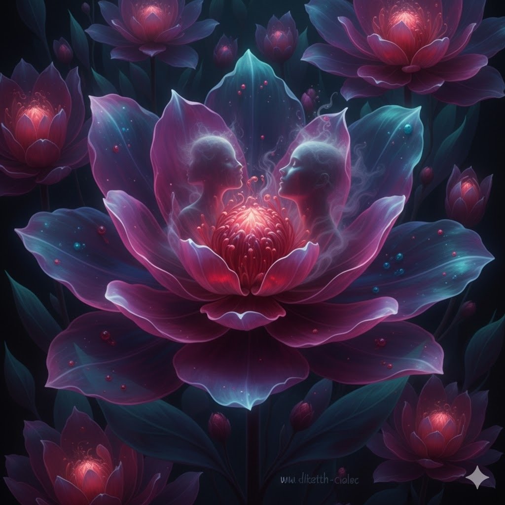 どらアート】存在しないはずの花が、記憶の中で咲いている。｜ダーク