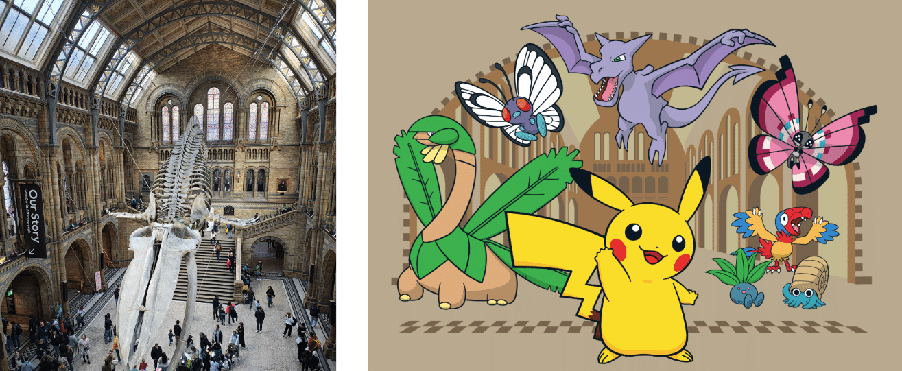 ポケモン×ロンドン自然史博物館コラボグッズのモチーフとなった建築