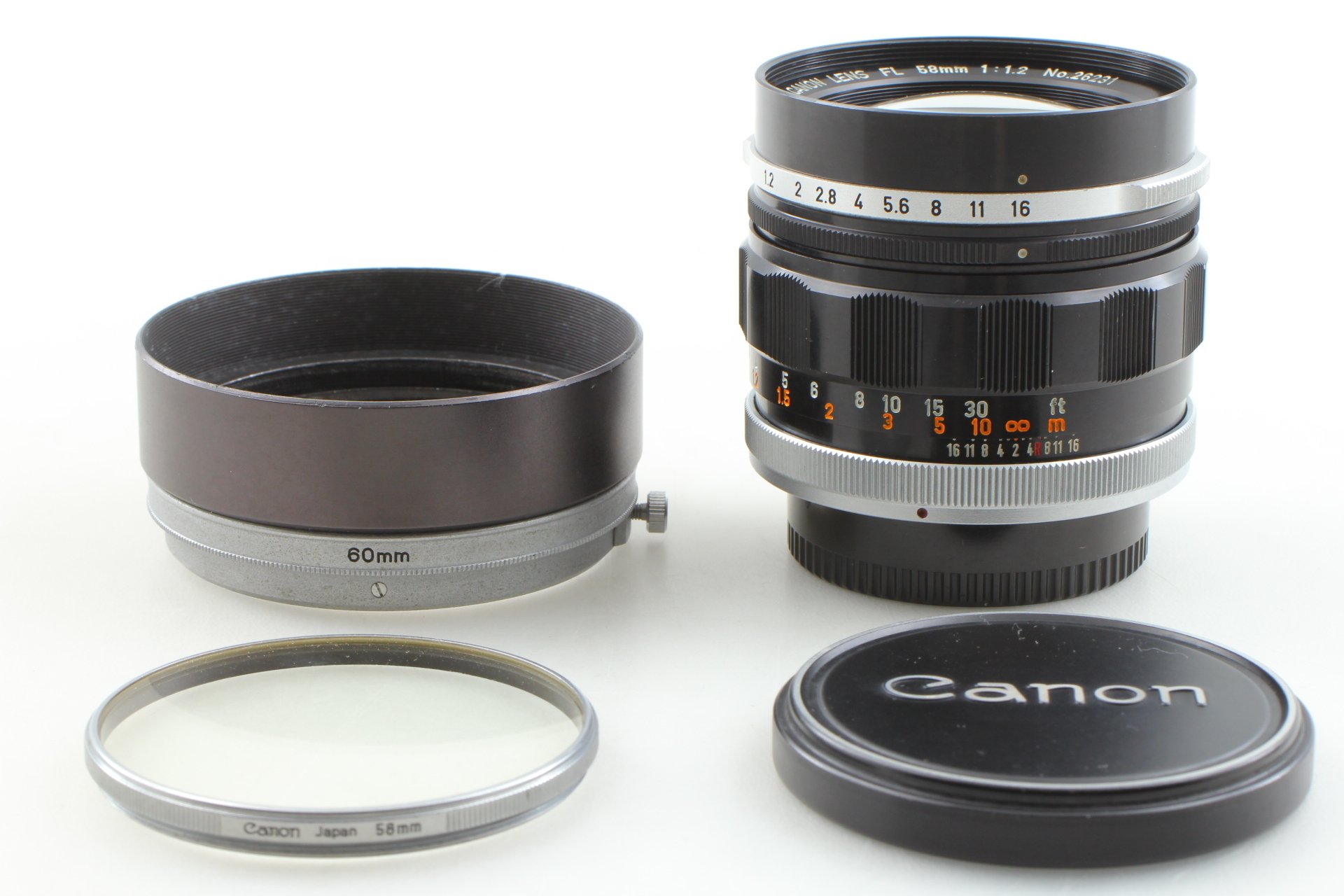 Canon FL 58mm F/1.2の分解｜フィルムカメラ修理のアクアカメラ