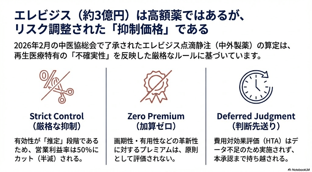 知らないと誤解する】条件及び期限付き承認の再生医療はどう値付けされ